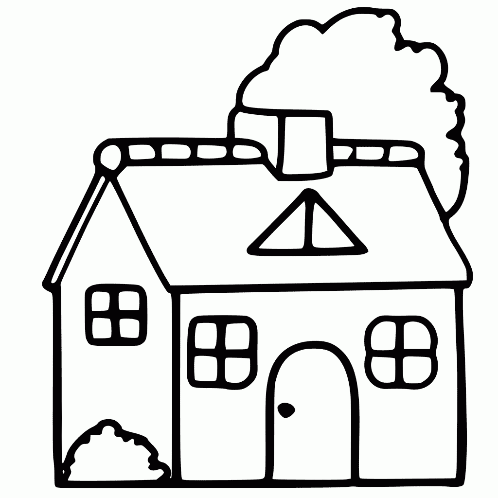 printable house coloring pages