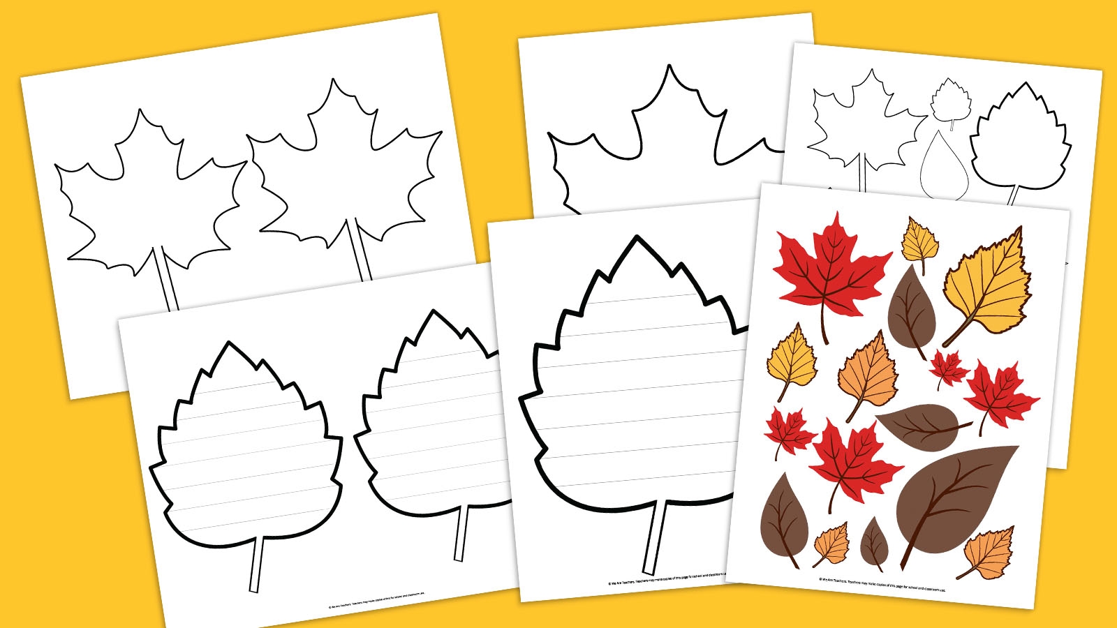 fall leaves printable