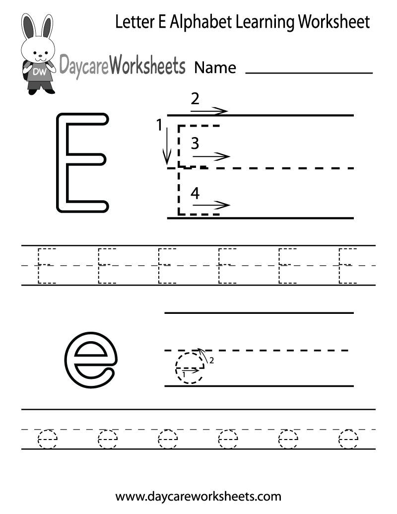 letter e printable letter e printable