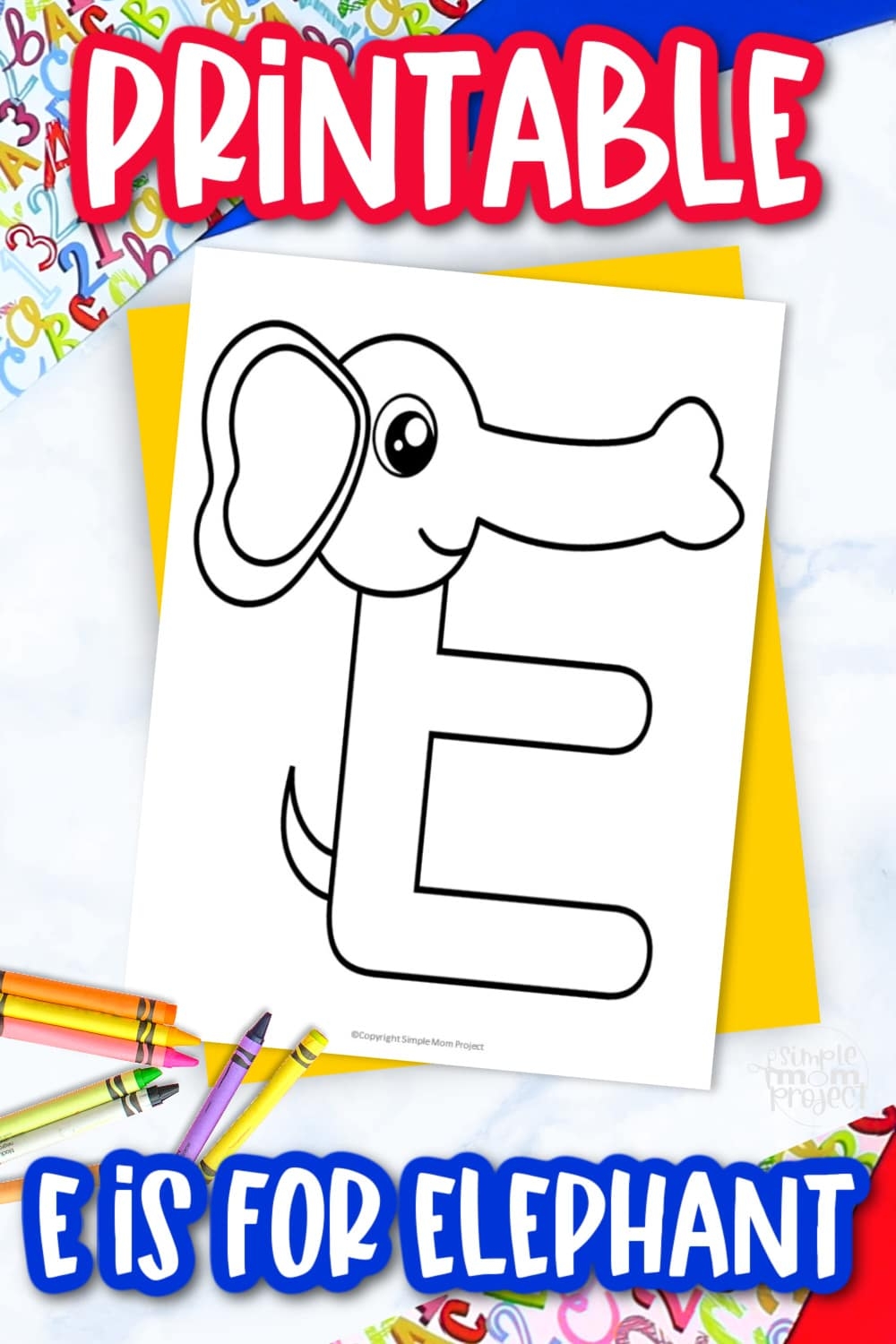 Free Printable Letter E Coloring Page Simple Mom Project Free Printable Letter E Coloring Page Simple Mom Project