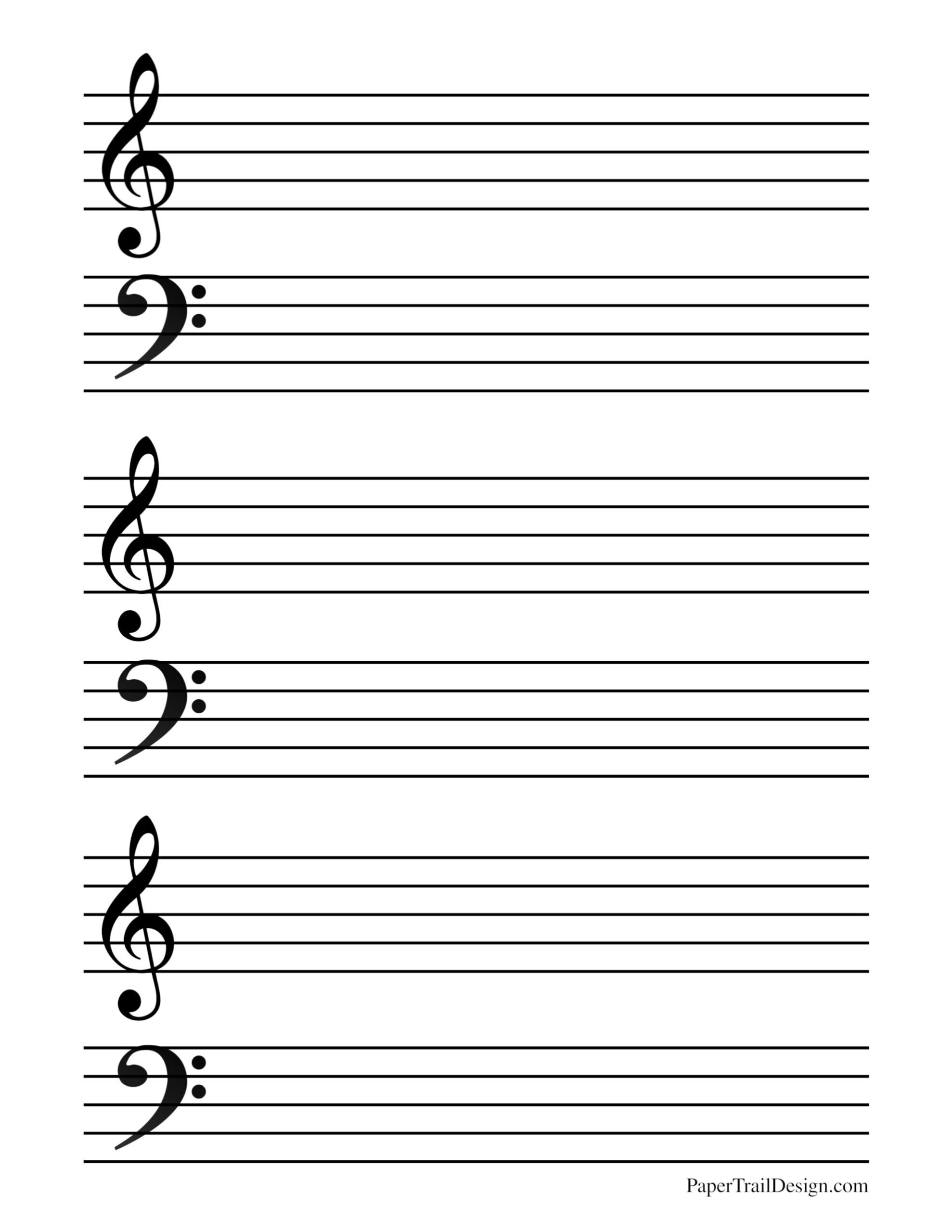 Free Printable Music Staff Paper Paper Trail Design Free Printable Music Staff Paper Paper Trail Design