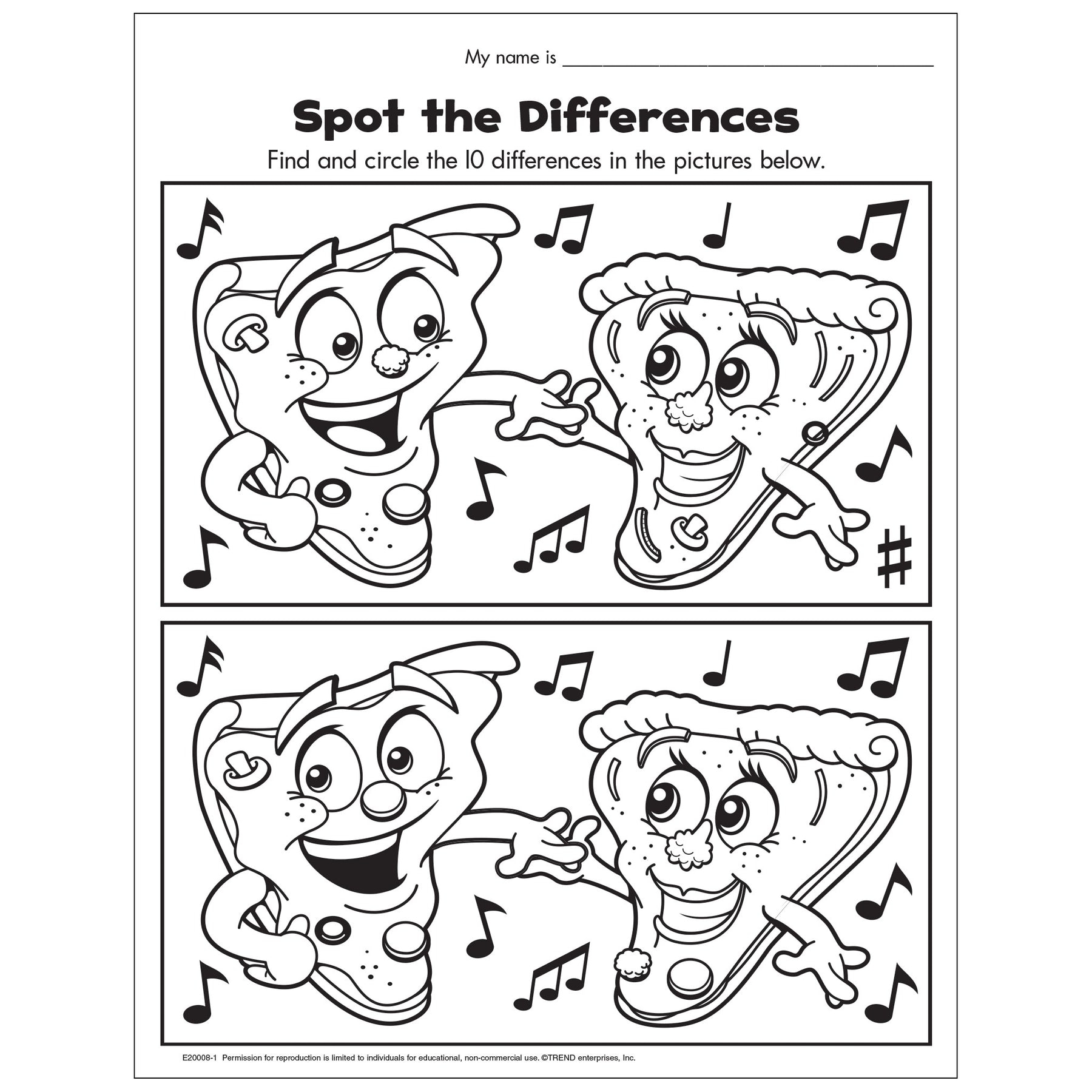 spot the difference printable spot the difference printable