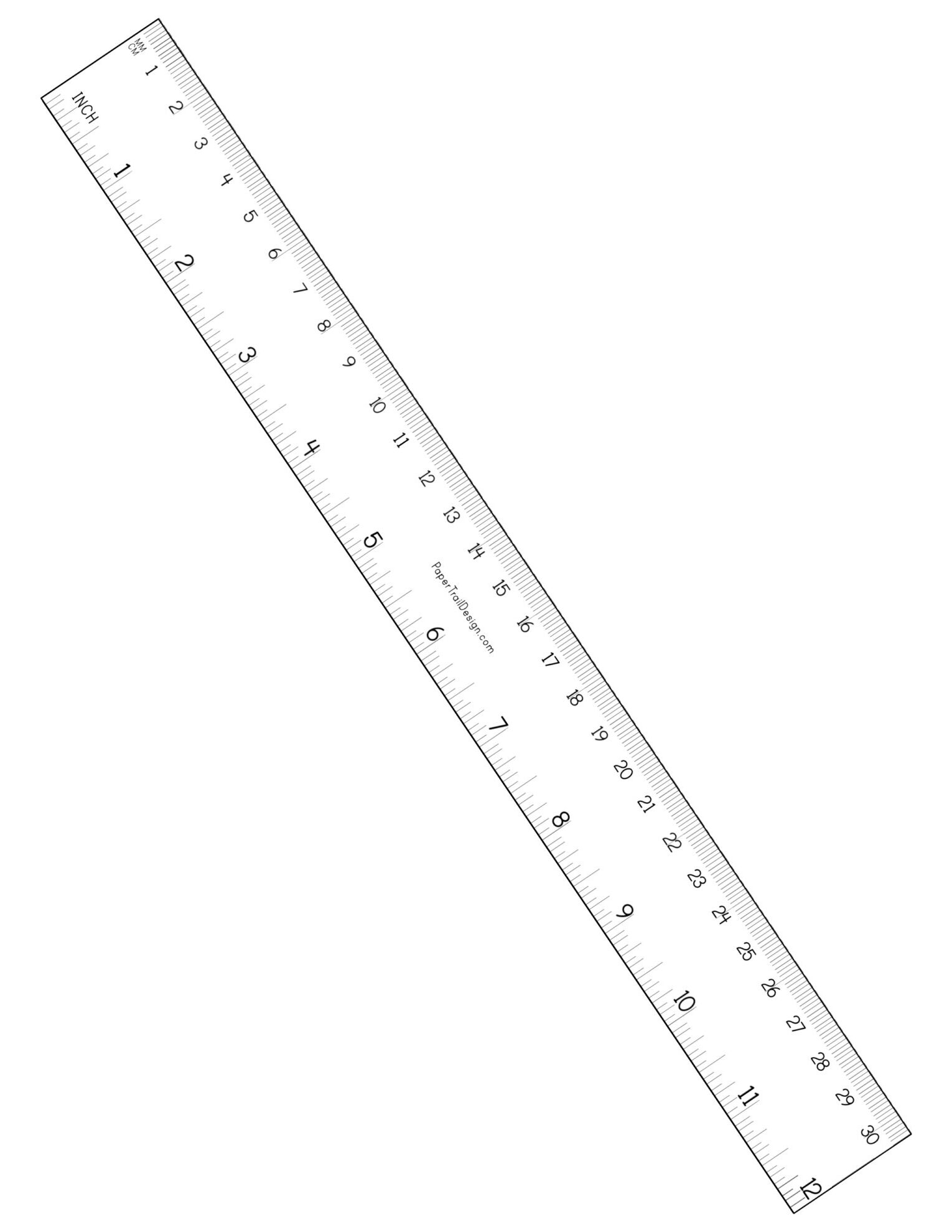Free Printable Ruler inches And Cm Paper Trail Design Free Printable Ruler inches And Cm Paper Trail Design