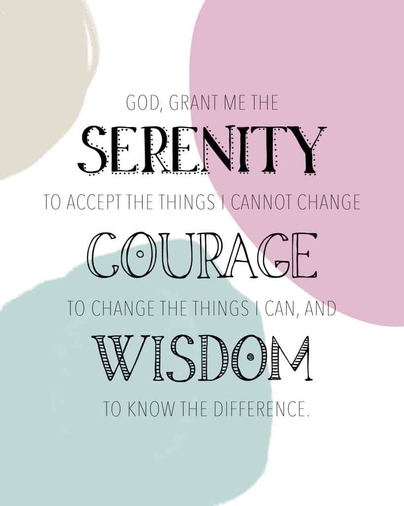 FREE Printable Serenity Prayer Wall Art My Printable Faith FREE Printable Serenity Prayer Wall Art My Printable Faith