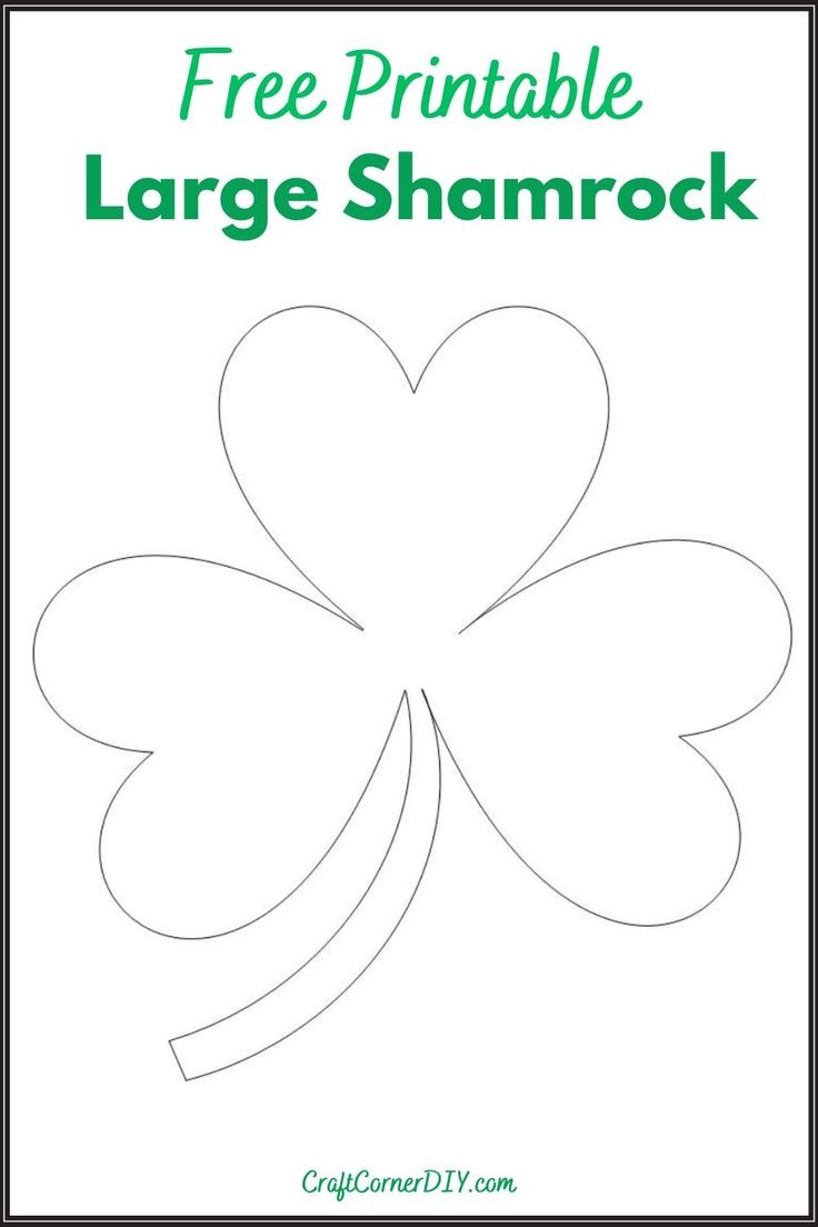 Free Printable Shamrock Templates For St Patrick s Day Free Printable Shamrock Templates For St Patrick s Day