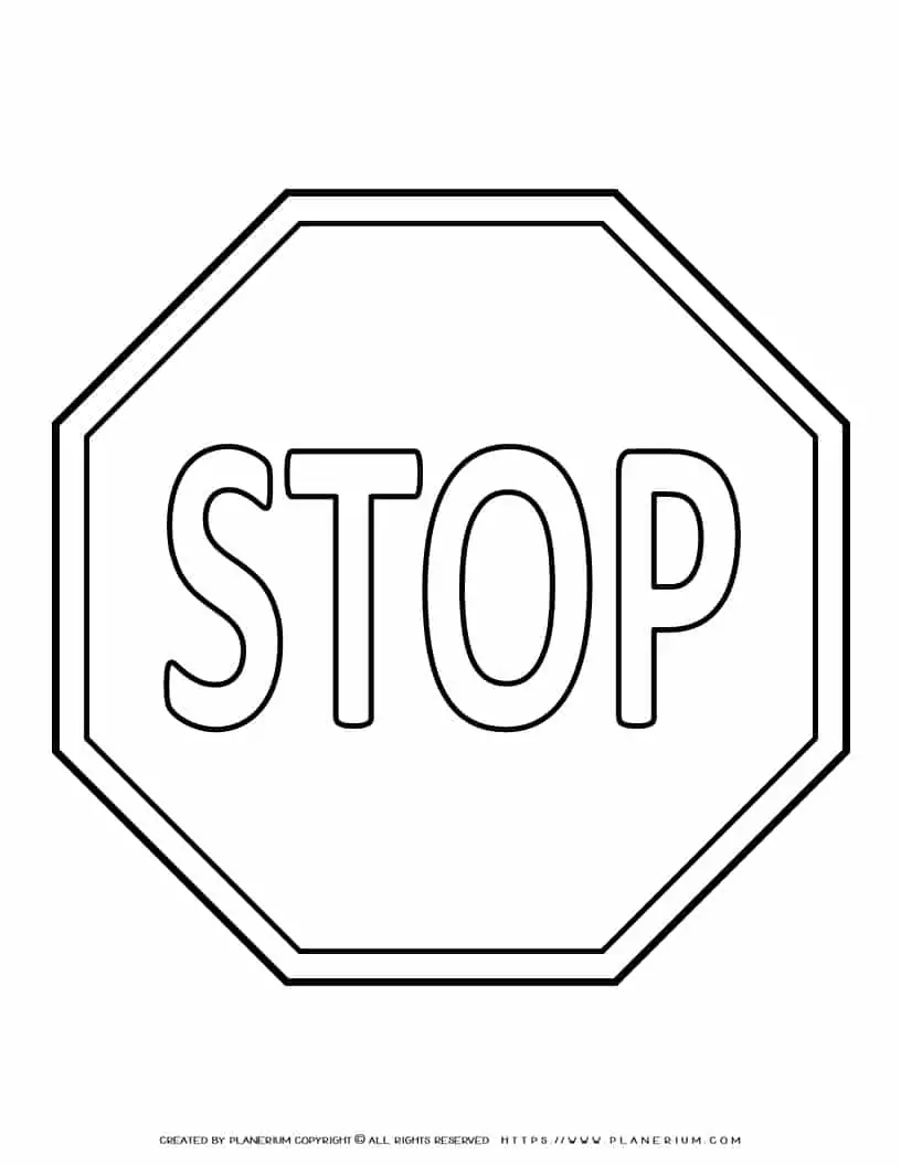 Free Printable Stop Sign For Kids Engage Educate