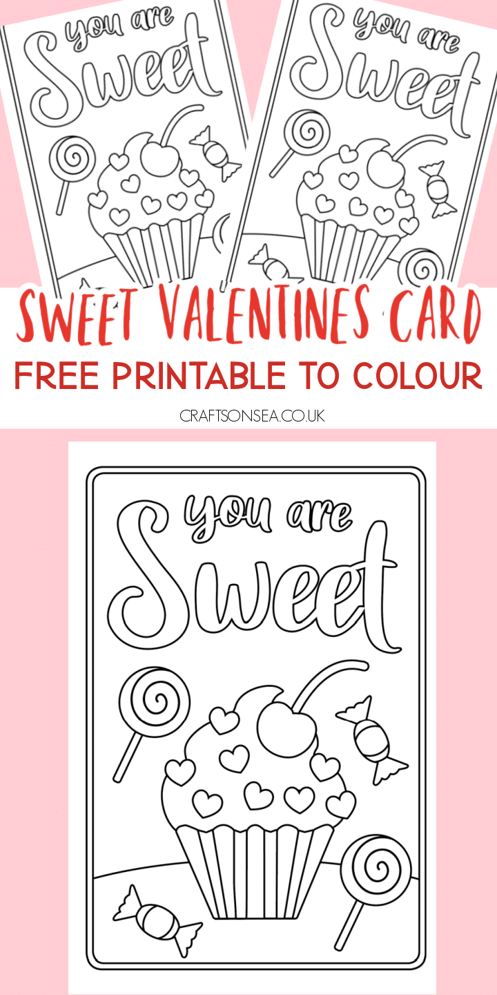Free Printable Sweet Valentines Cards To Color Crafts On Sea