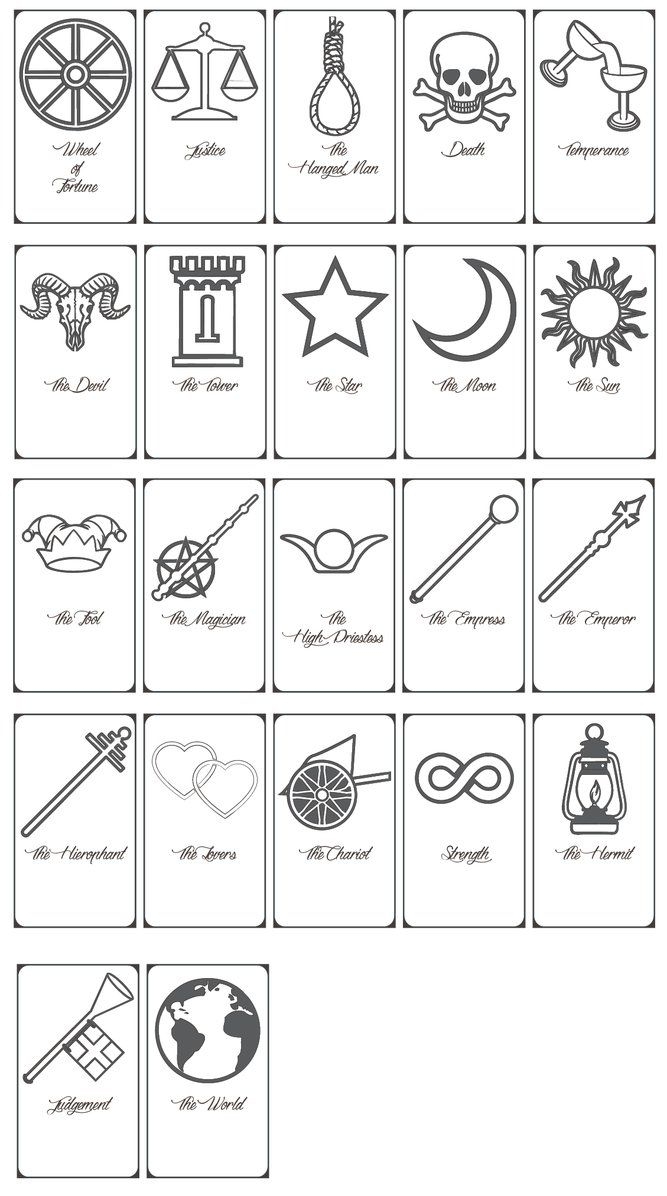 FREE Printable Tarot Cards By Keniakittykat On DeviantArt