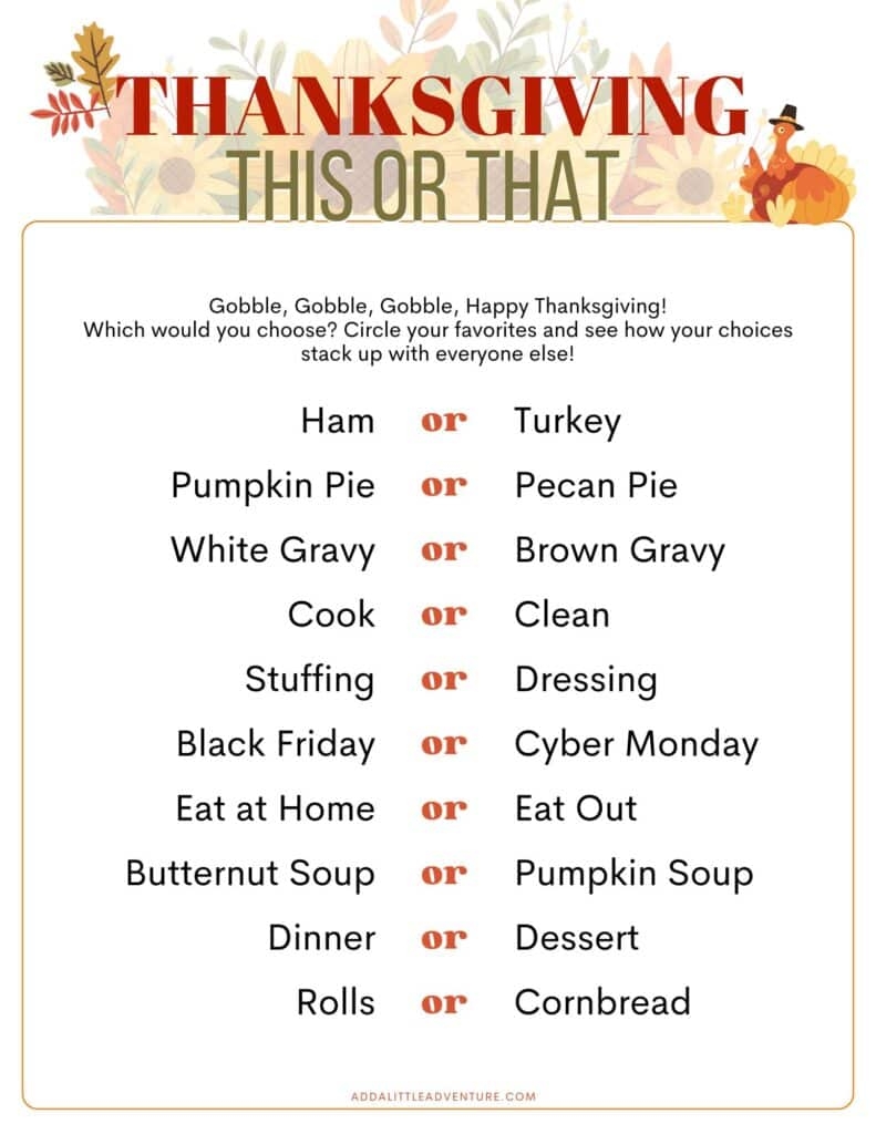 free printable thanksgiving games