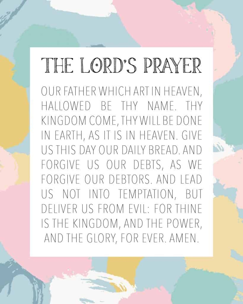 FREE Printable The Lord s Prayer Scripture My Printable Faith FREE Printable The Lord s Prayer Scripture My Printable Faith