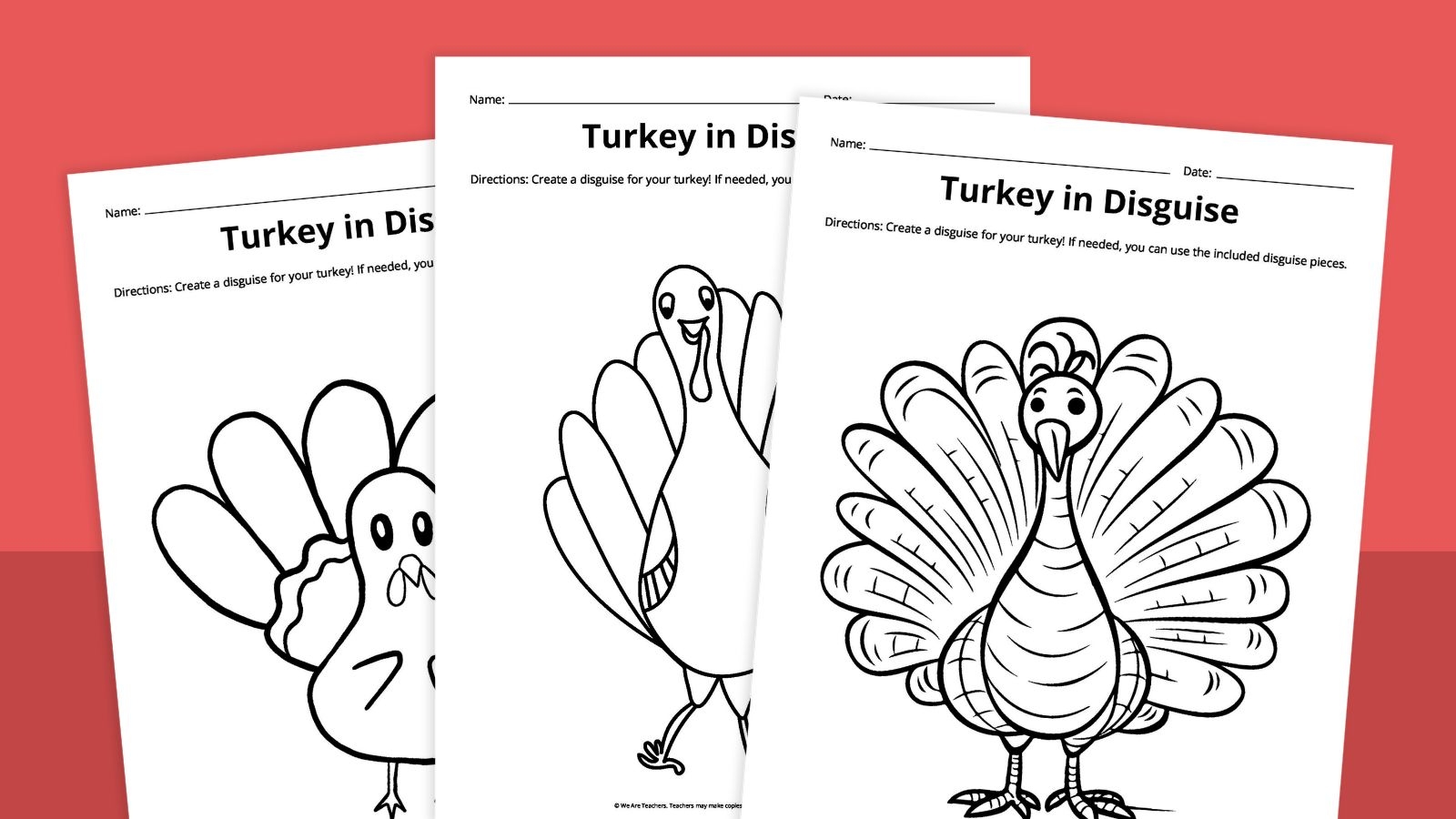 turkey in disguise printable turkey in disguise printable