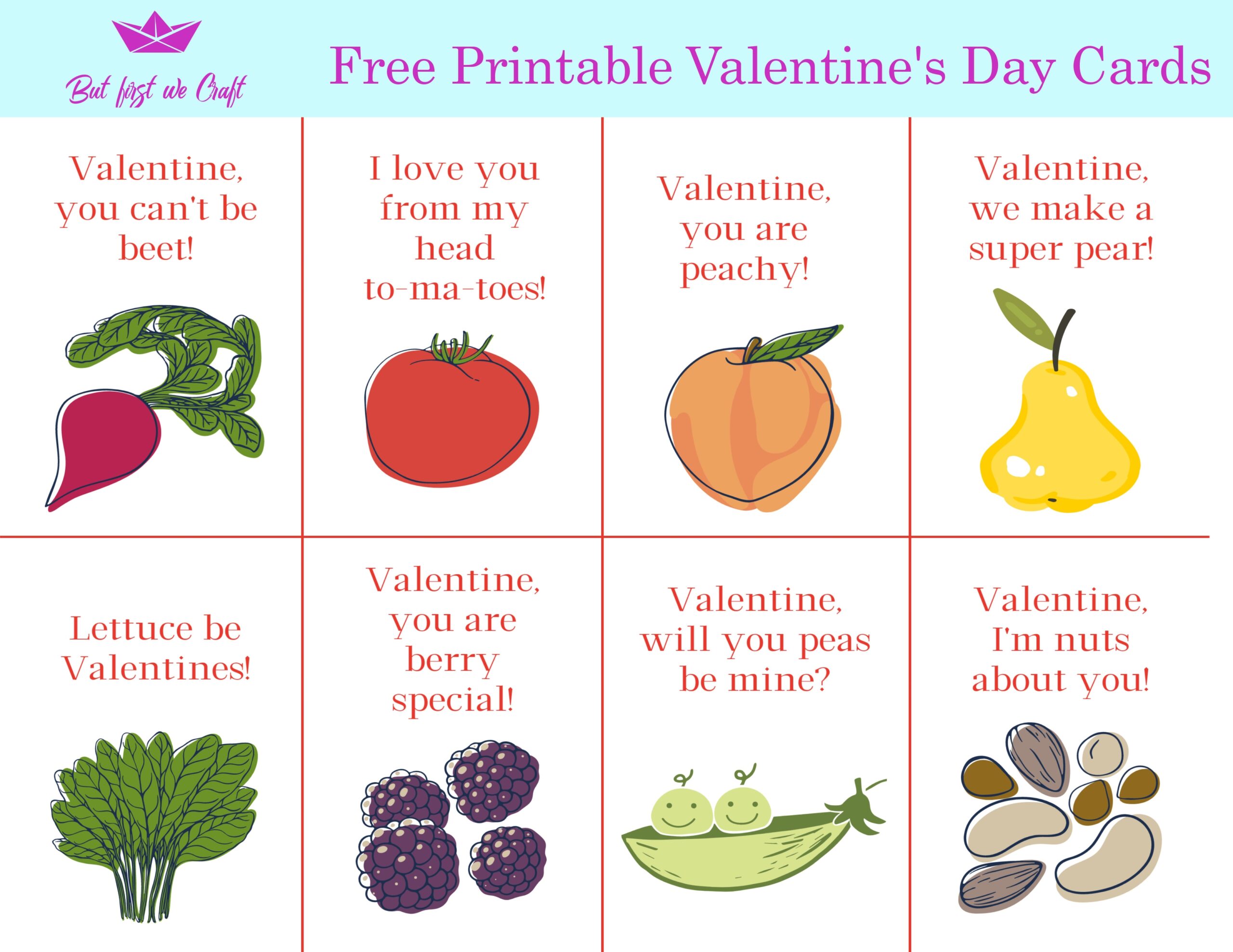 free valentines cards printable