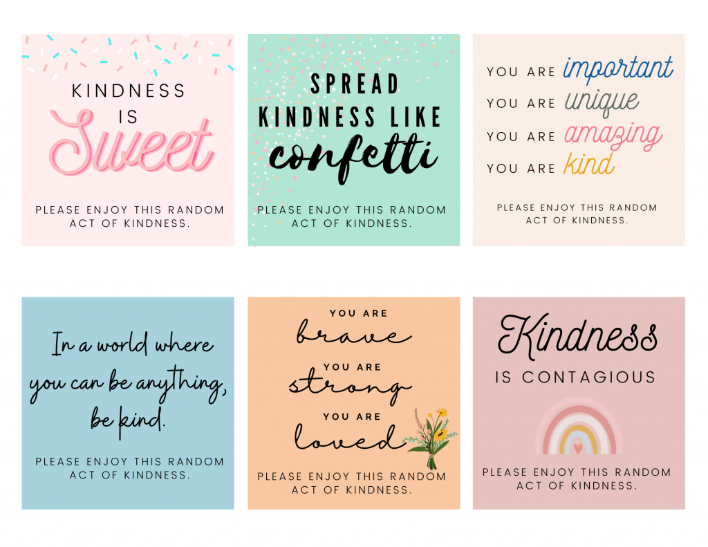 free kindness printables