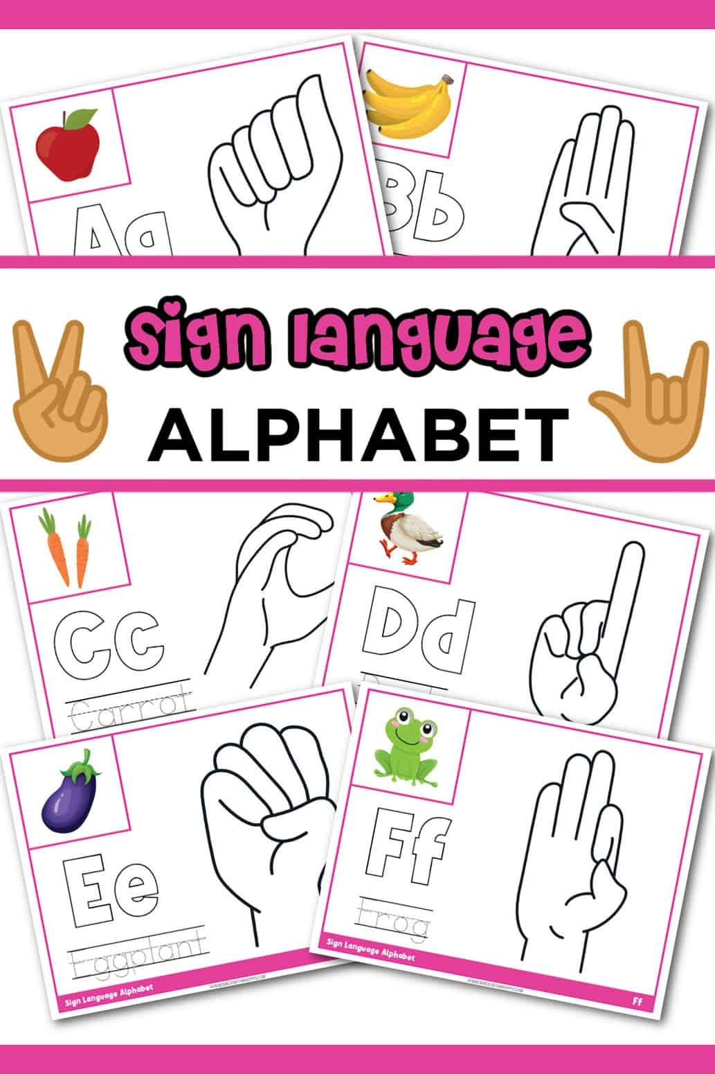 asl alphabet printable asl alphabet printable