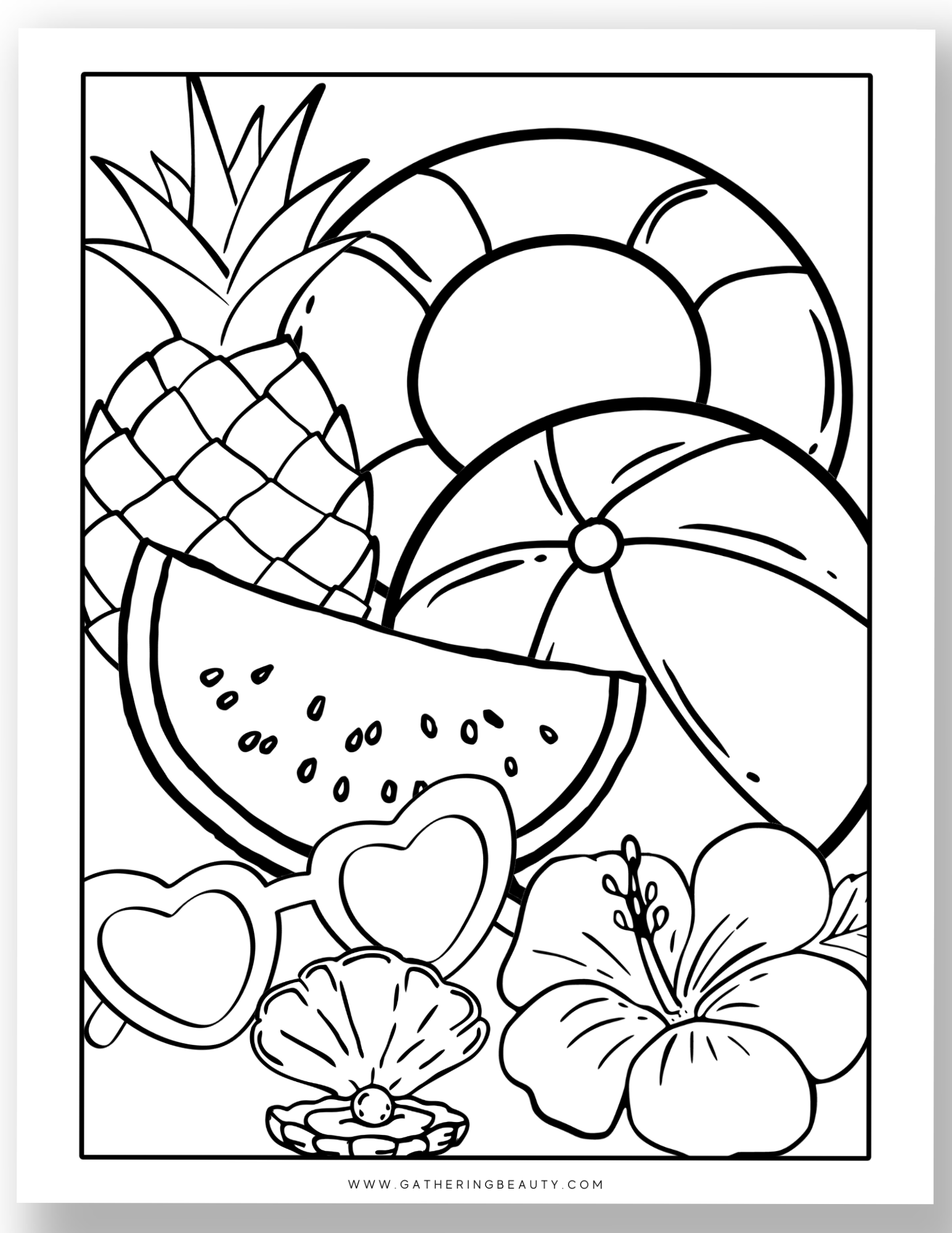 Free Summer Colouring Pages For Adults And Kids Gathering Beauty Free Summer Colouring Pages For Adults And Kids Gathering Beauty