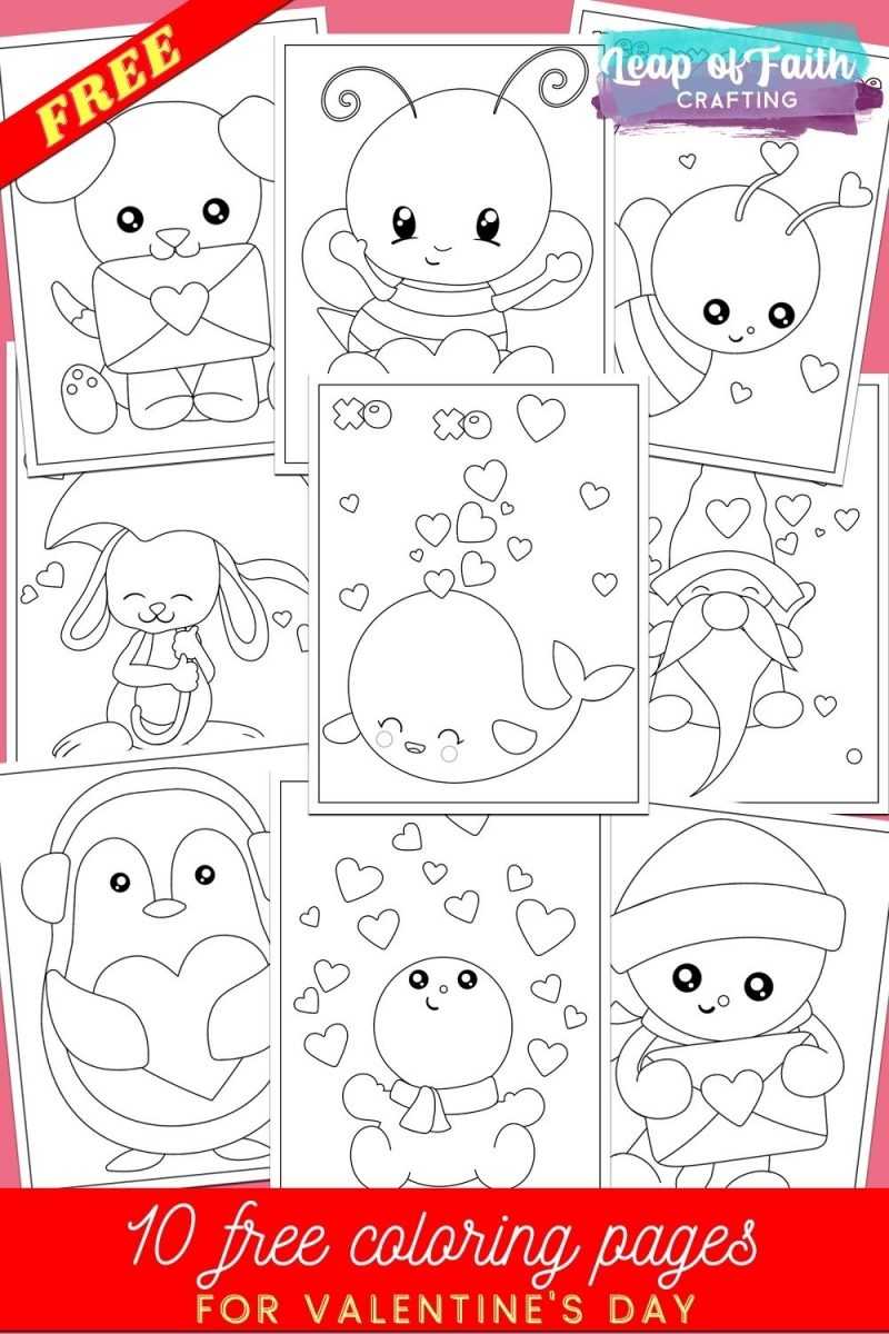 valentine coloring pictures free printable