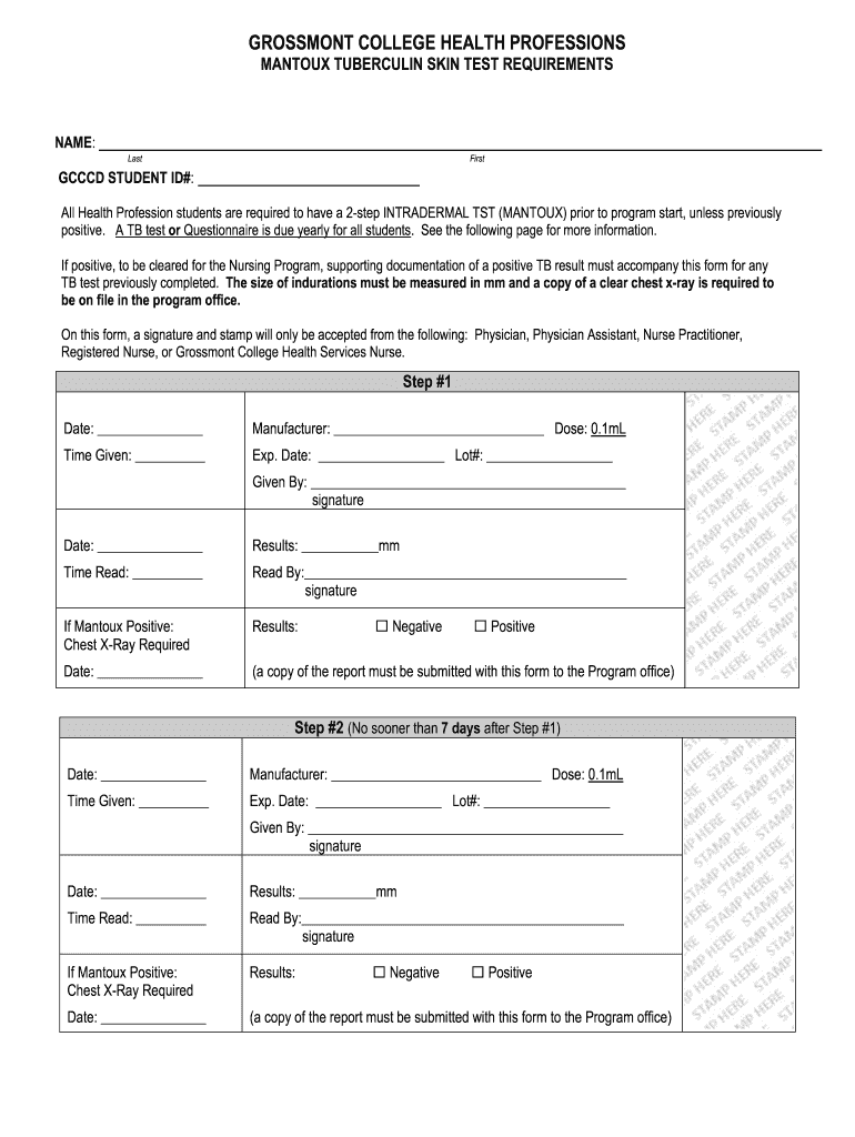 Generic 2 Step Tb Skin Test Form Fill Out Sign Online DocHub Generic 2 Step Tb Skin Test Form Fill Out Sign Online DocHub