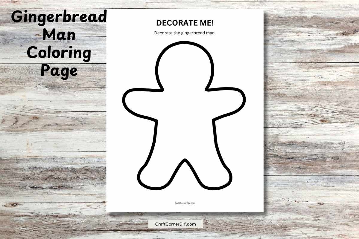 printable gingerbread man printable gingerbread man