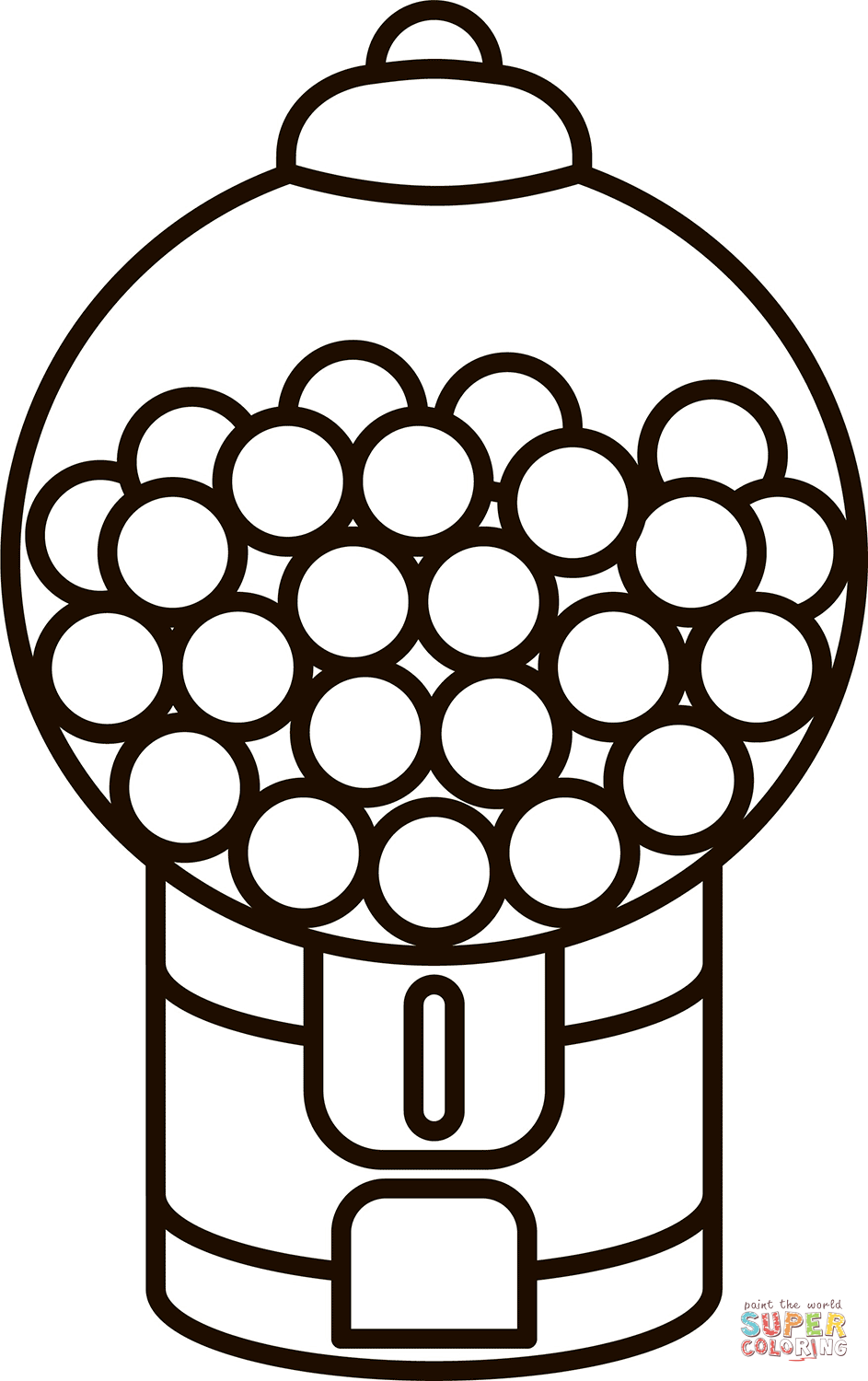 Gumball Machine 7 Free Printable Coloring Pages