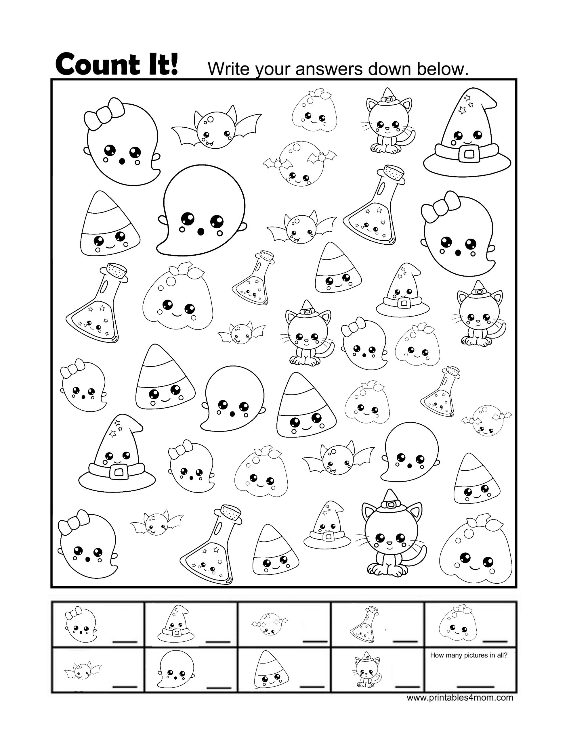 halloween activity pages printable