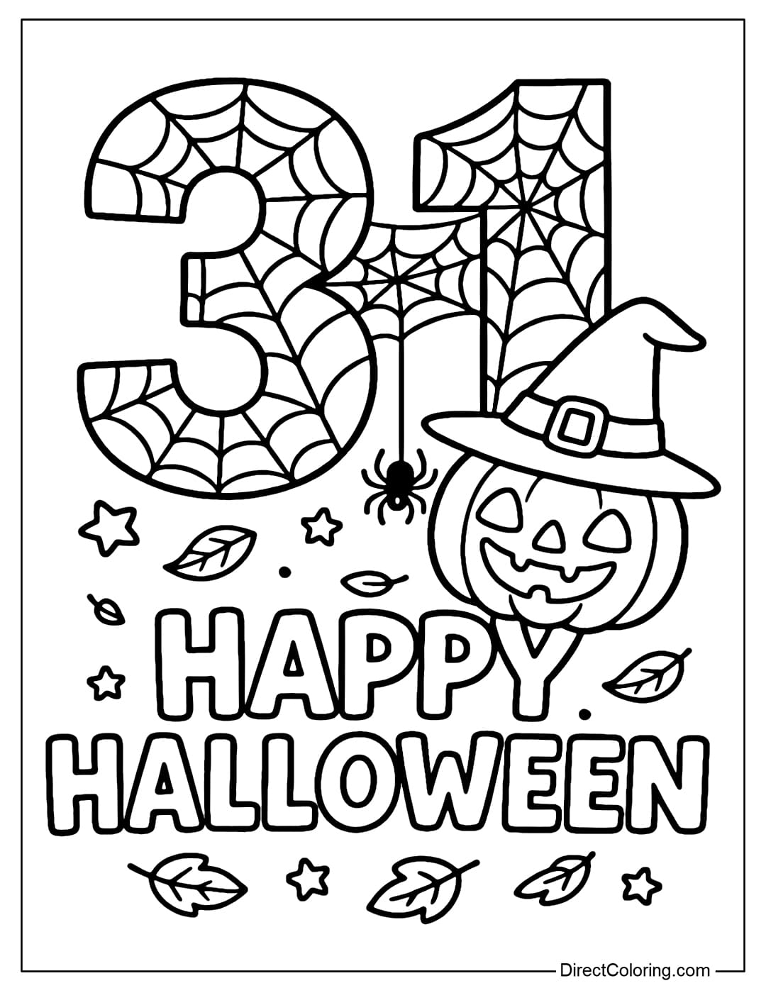 Halloween Coloring Pages Free PDF To Download And Print