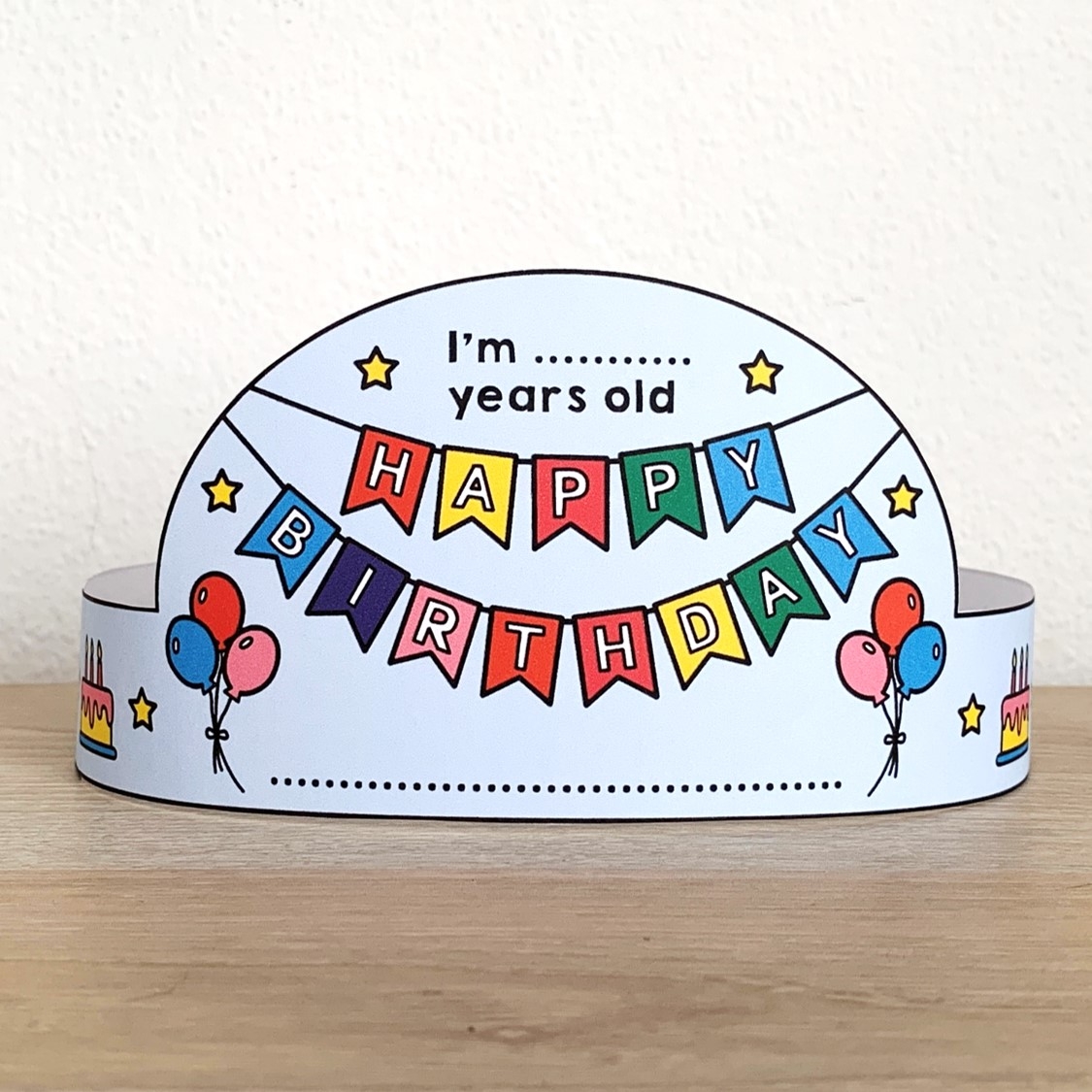 Happy Birthday Paper Crowns Headbands Hats Printable Craft Activity Made By Teachers