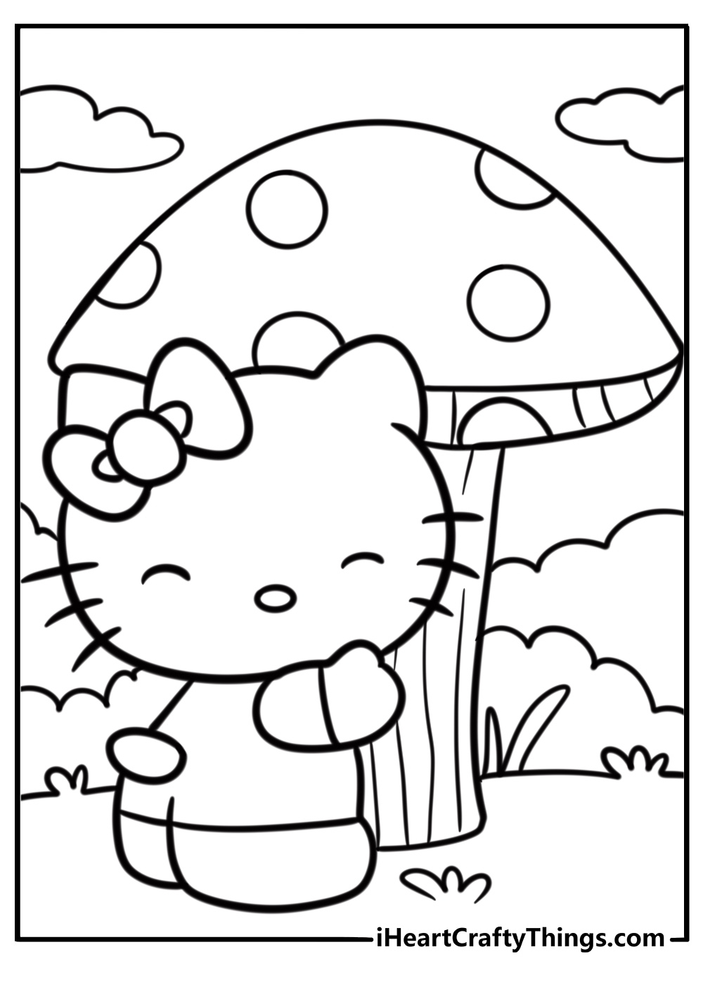 hello kitty printable coloring pictures
