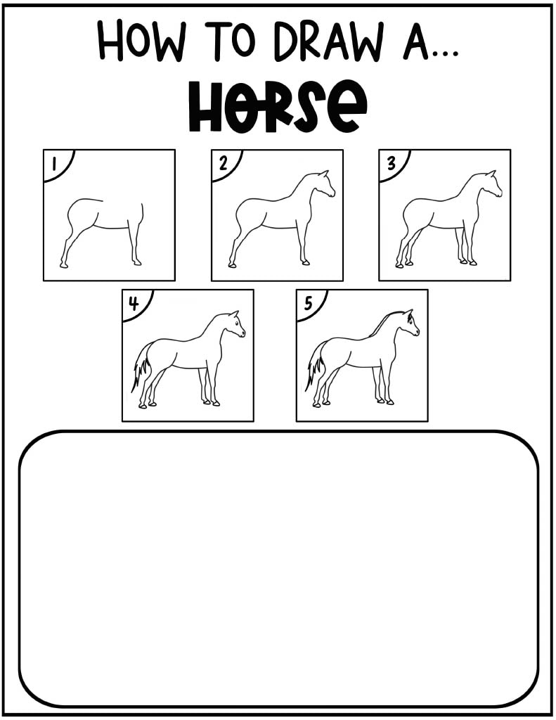 how to draw animals printable