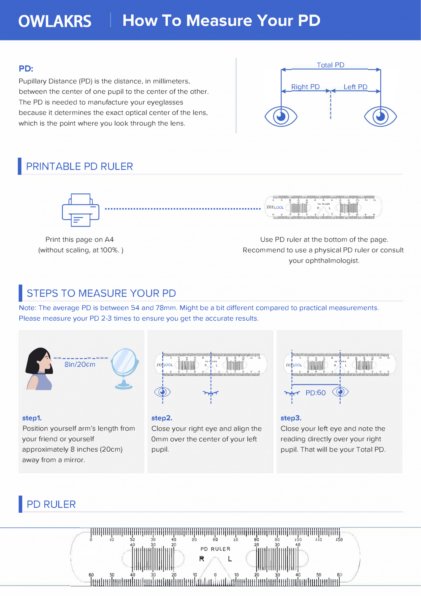 How To Measure Your Pupillary Distance PD 