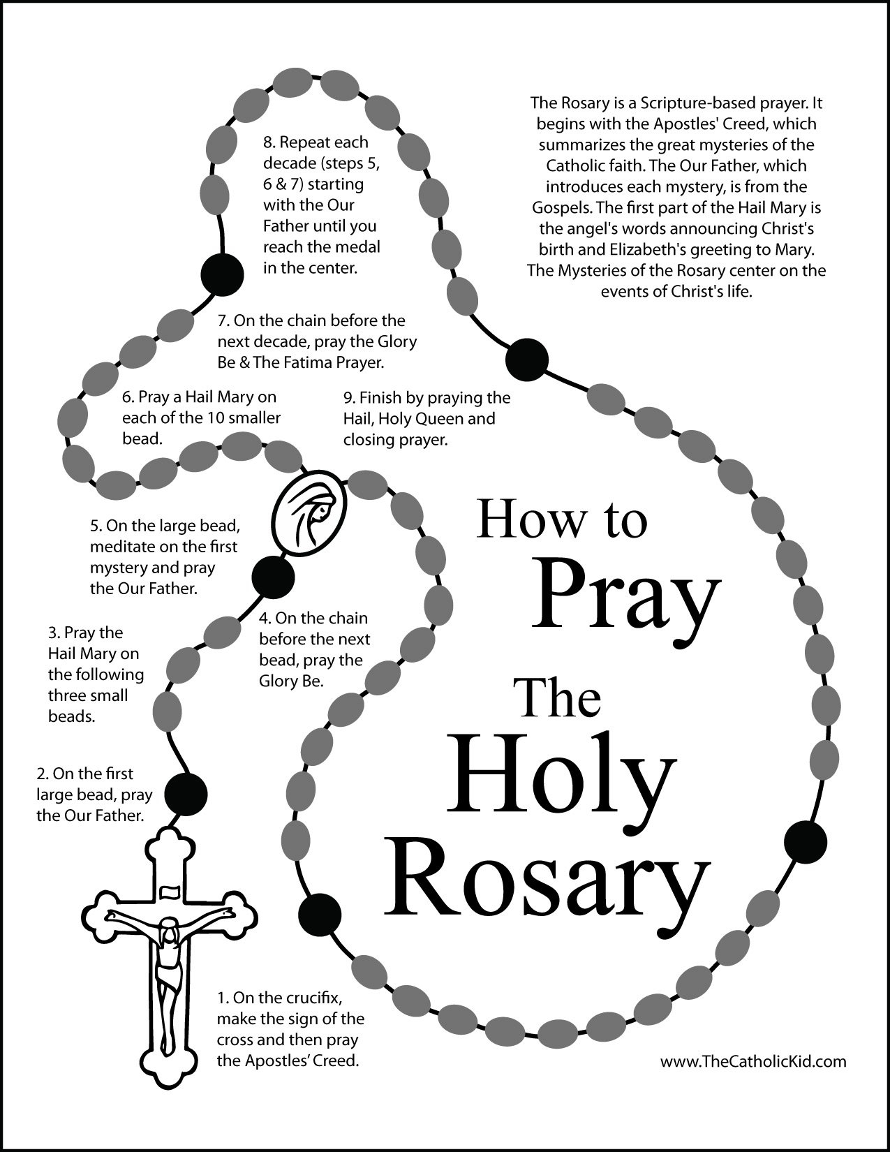 How To Pray The Rosary TheCatholicKid