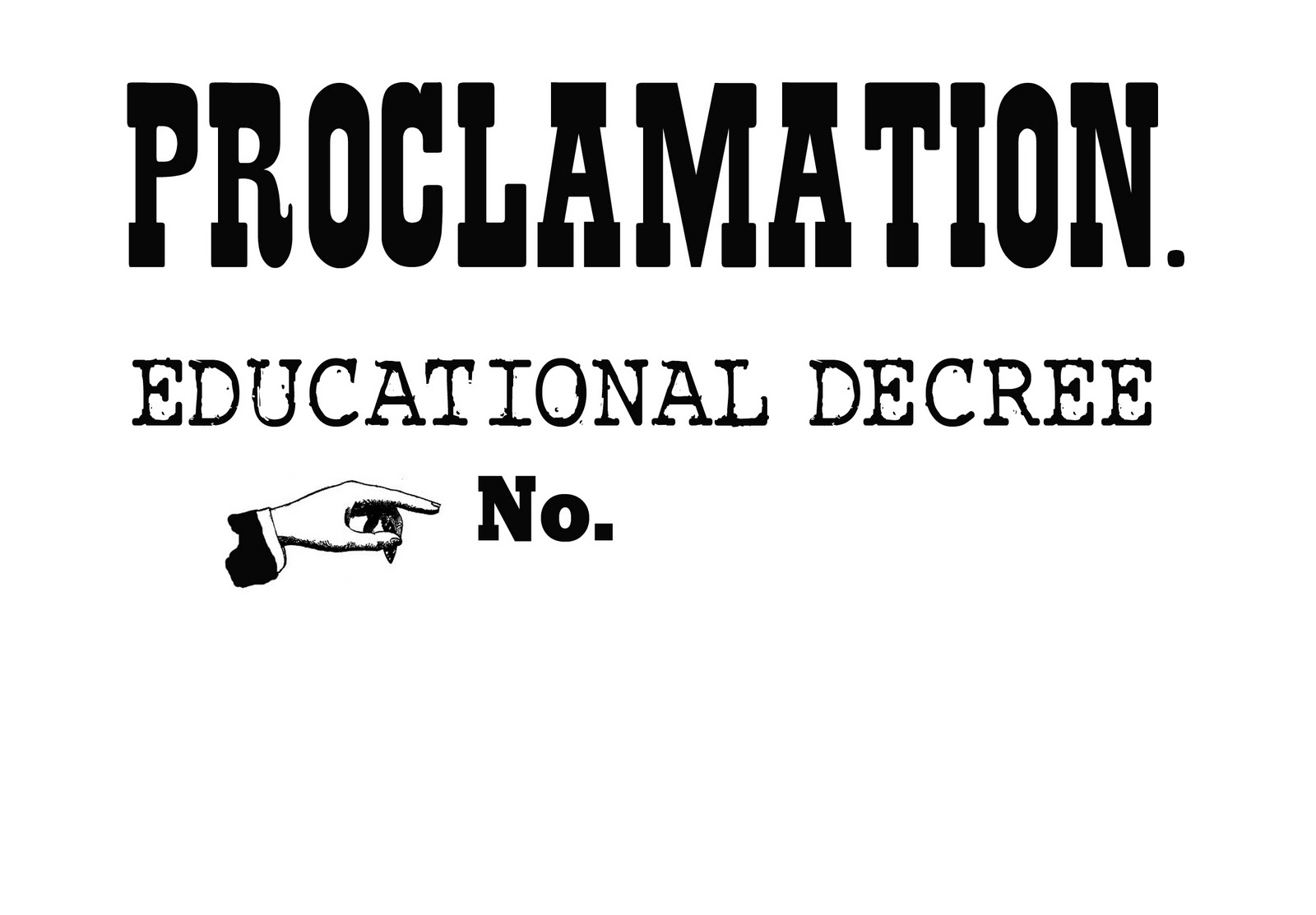 HP Day 25 Proclamation Educational Decree Sisters What 