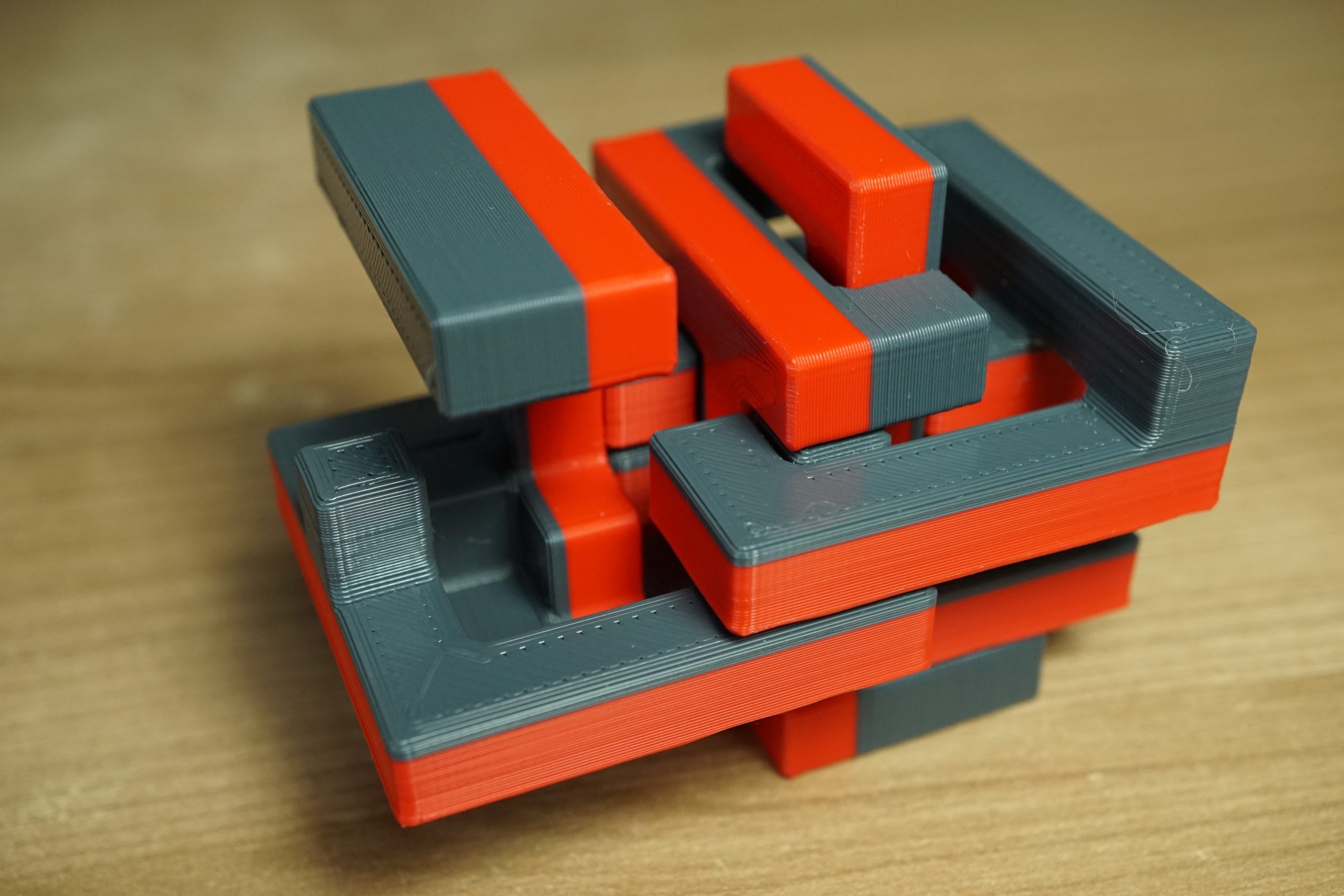 Impossible Cube 3 level 19 3D Print File Impossible Puzzles Benno De Grote