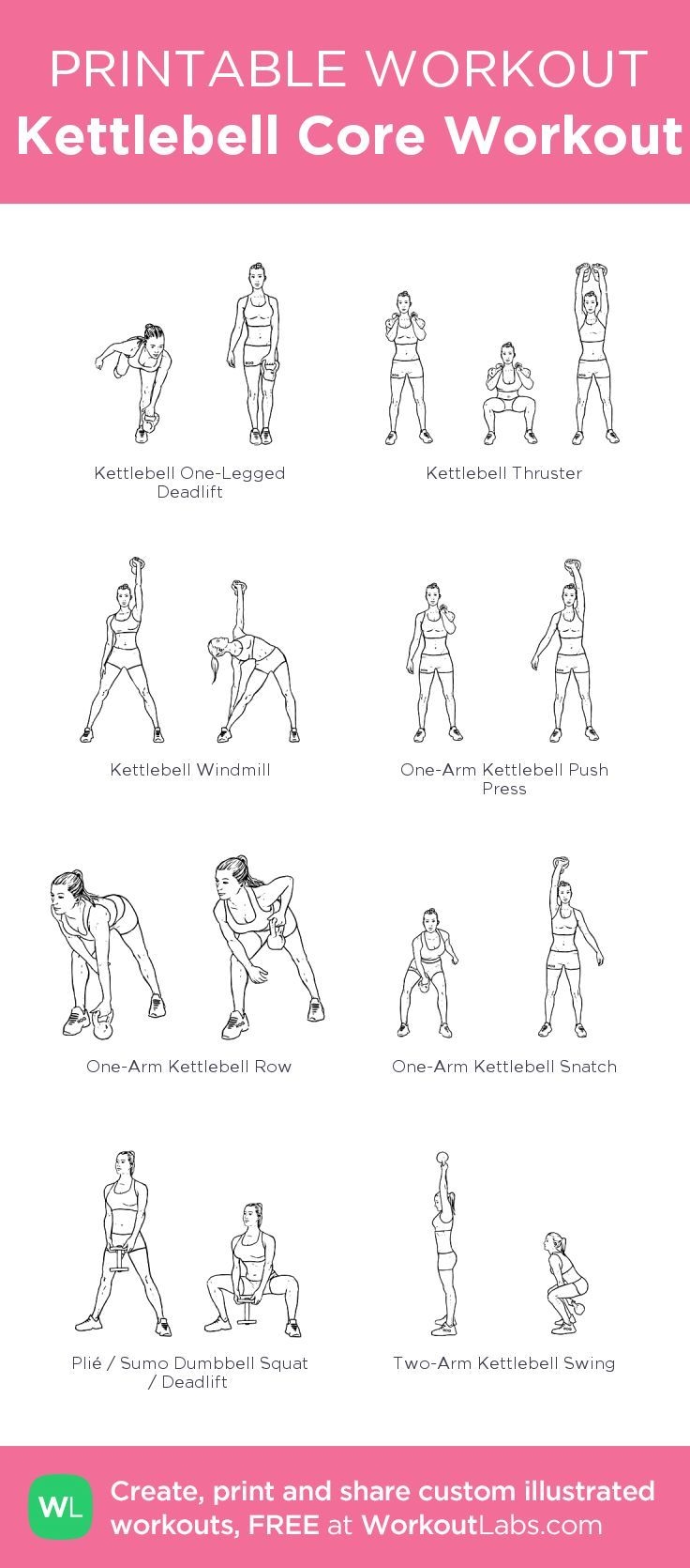 Kettlebell Core Workout Free Workout By WorkoutLabs Fit Kettlebell Core Workout Free Workout By WorkoutLabs Fit