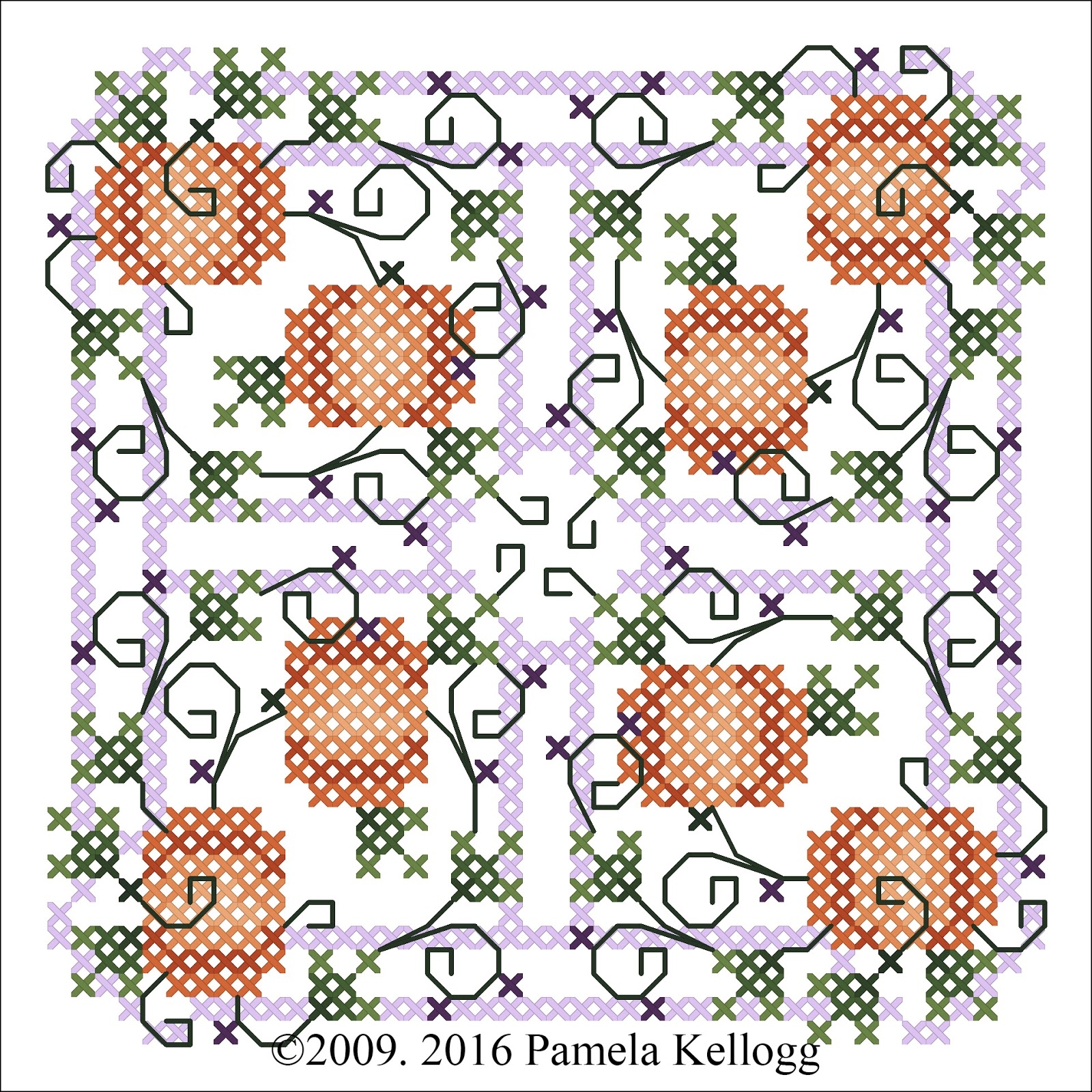 Kitty And Me Designs Autumn Cross Stitch Freebie