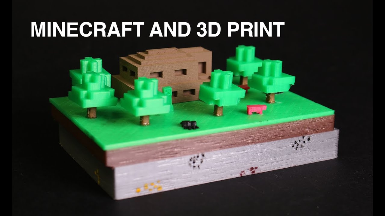 Minecraft And 3D Print YouTube Minecraft And 3D Print YouTube