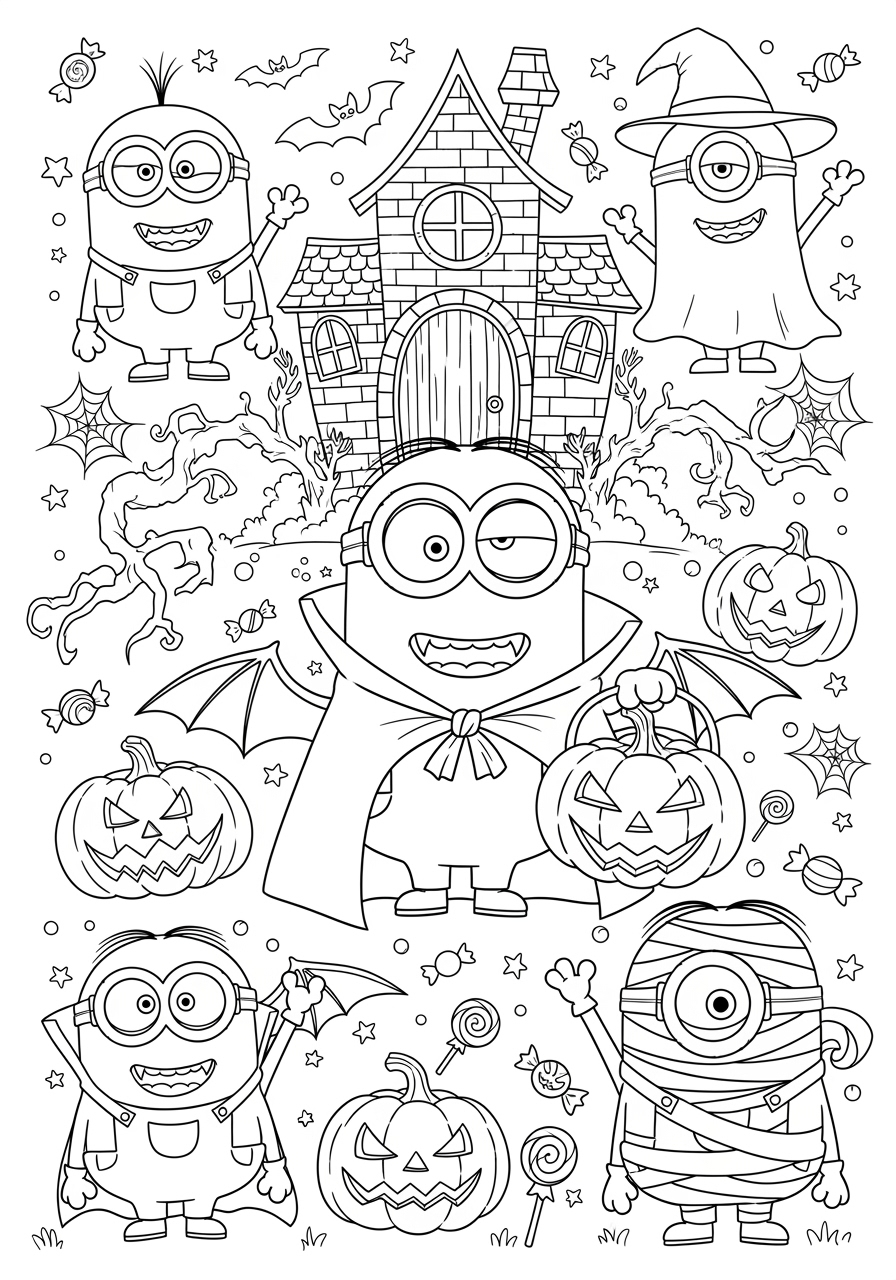 printable coloring pages of minions printable coloring pages of minions