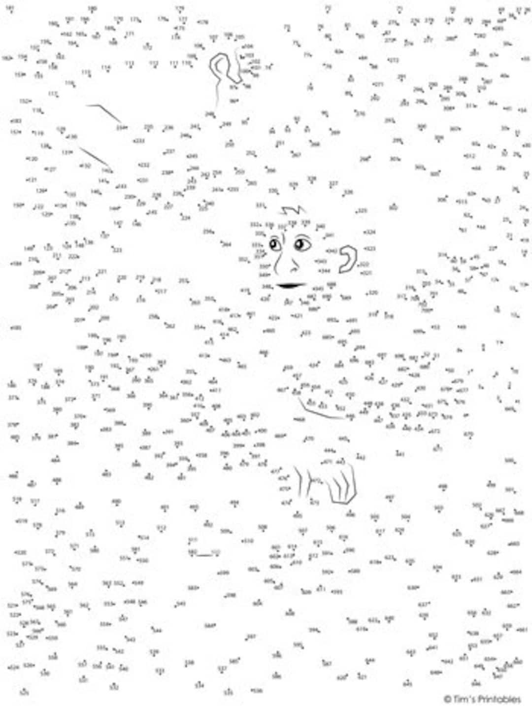 dot to dot printables hard