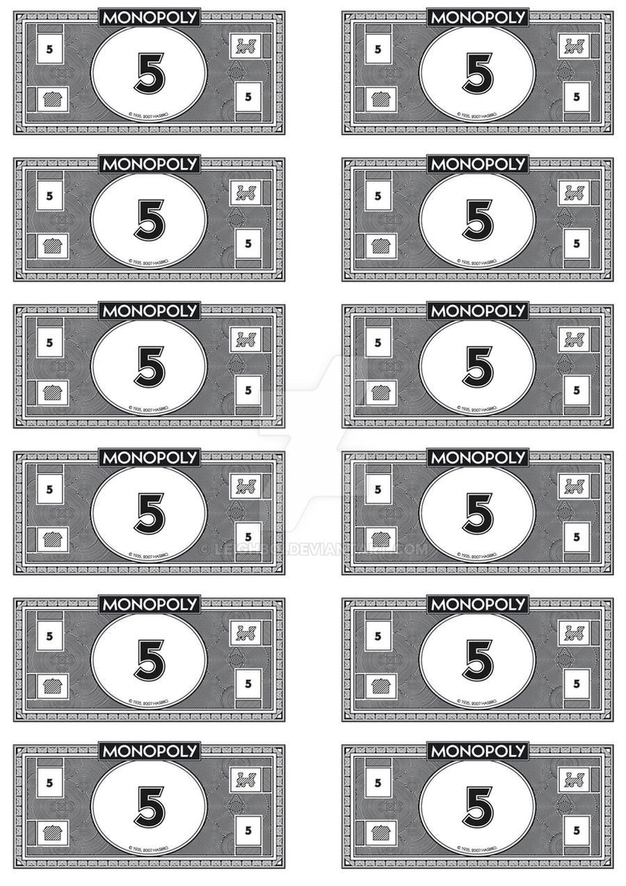 monopoly money printable