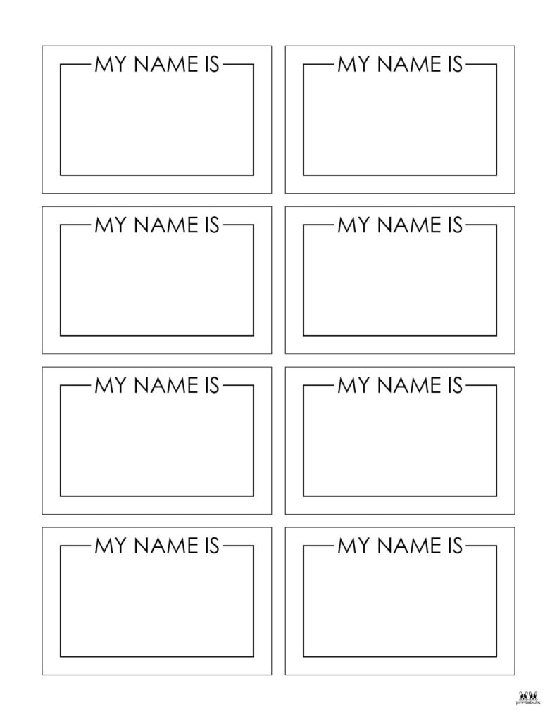 name tag printable
