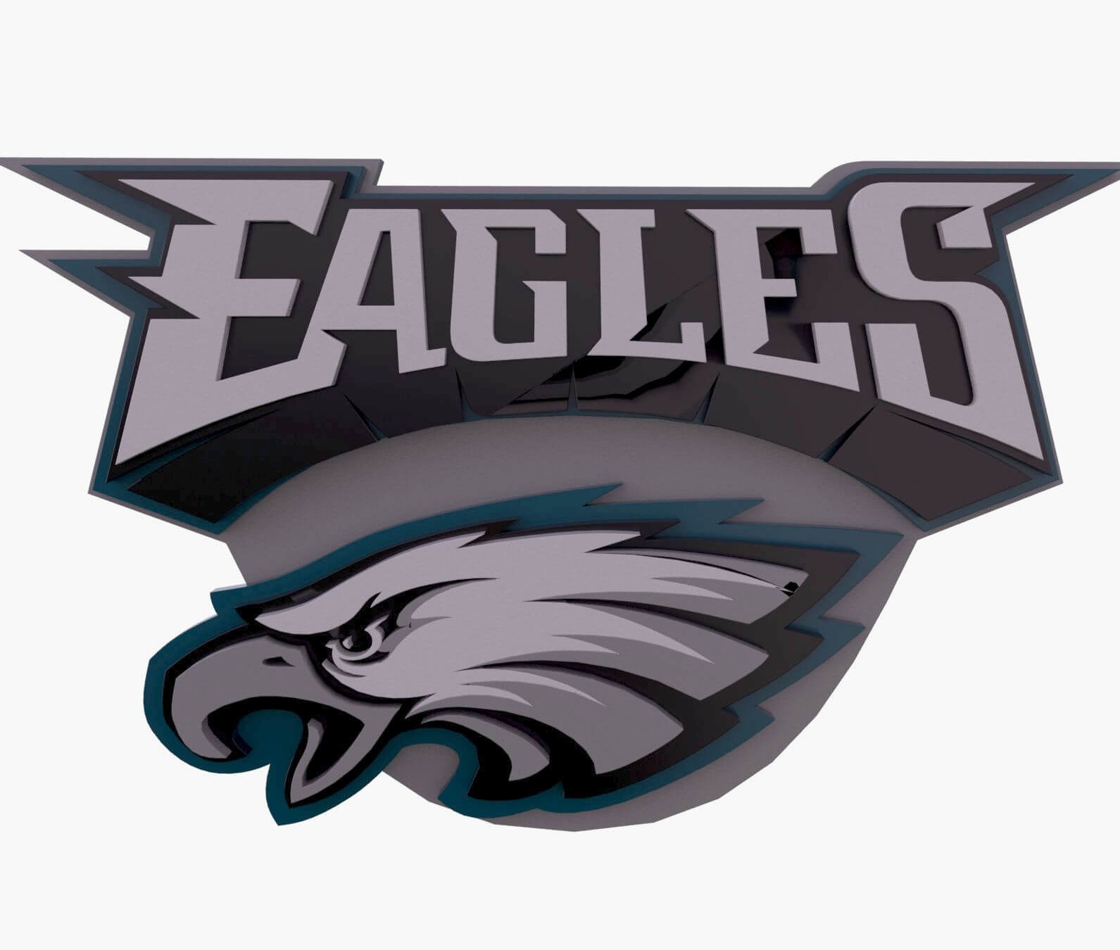 NFL Philadelphia Eagles Keychan Logo Printable 3D Model By Danyelon
