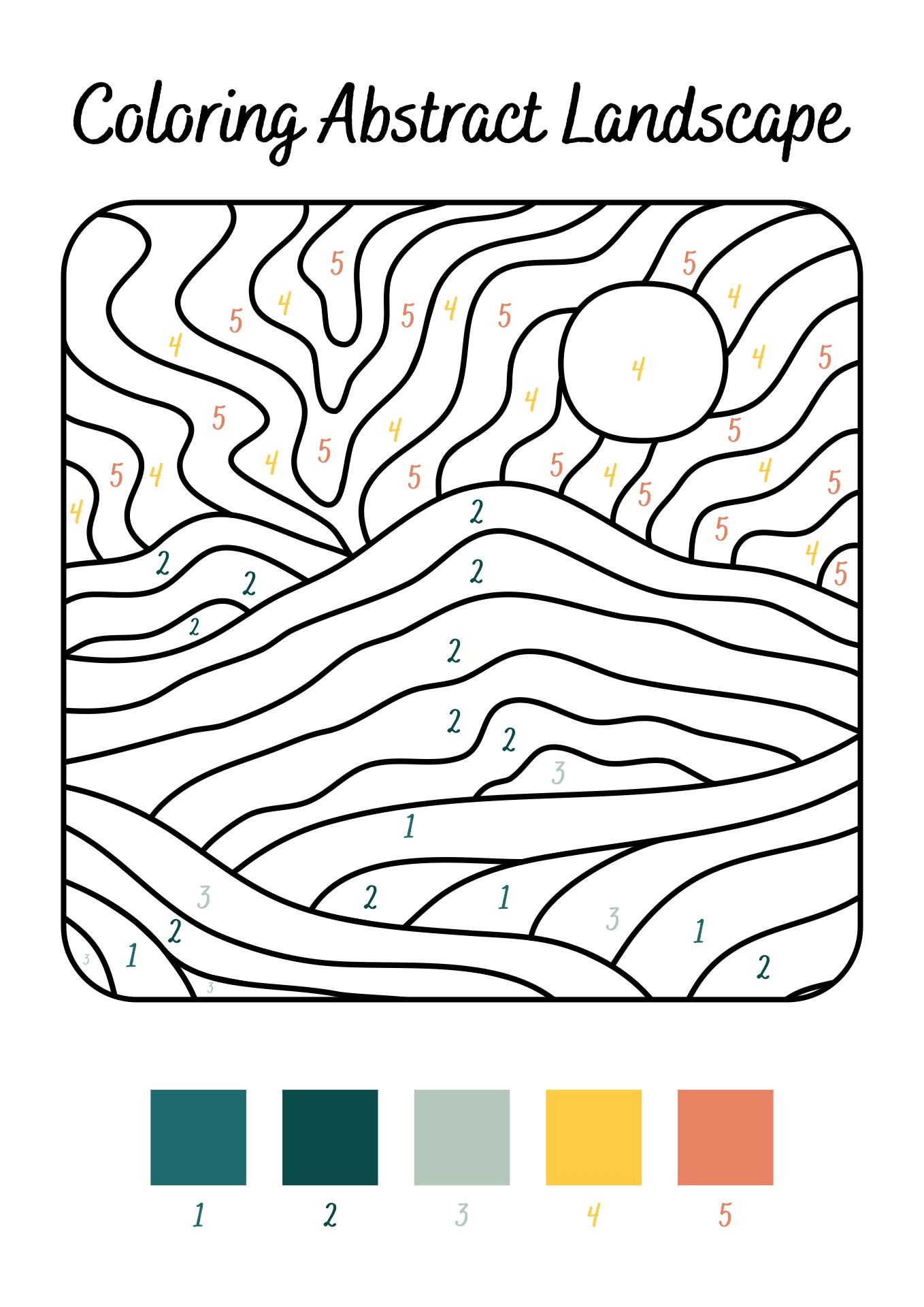 Paint By Number Printable Templates Free