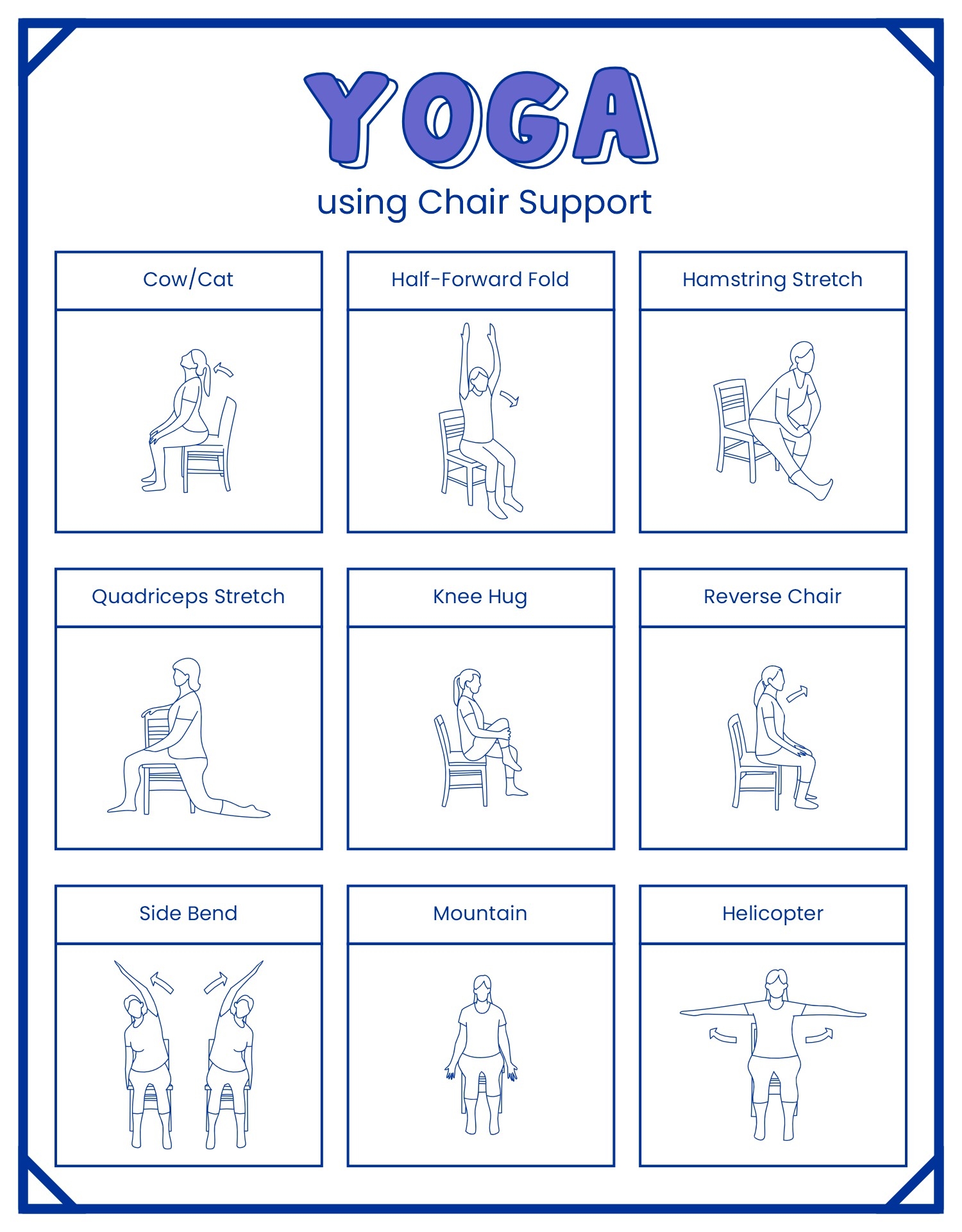 printable chair yoga for seniors printable chair yoga for seniors
