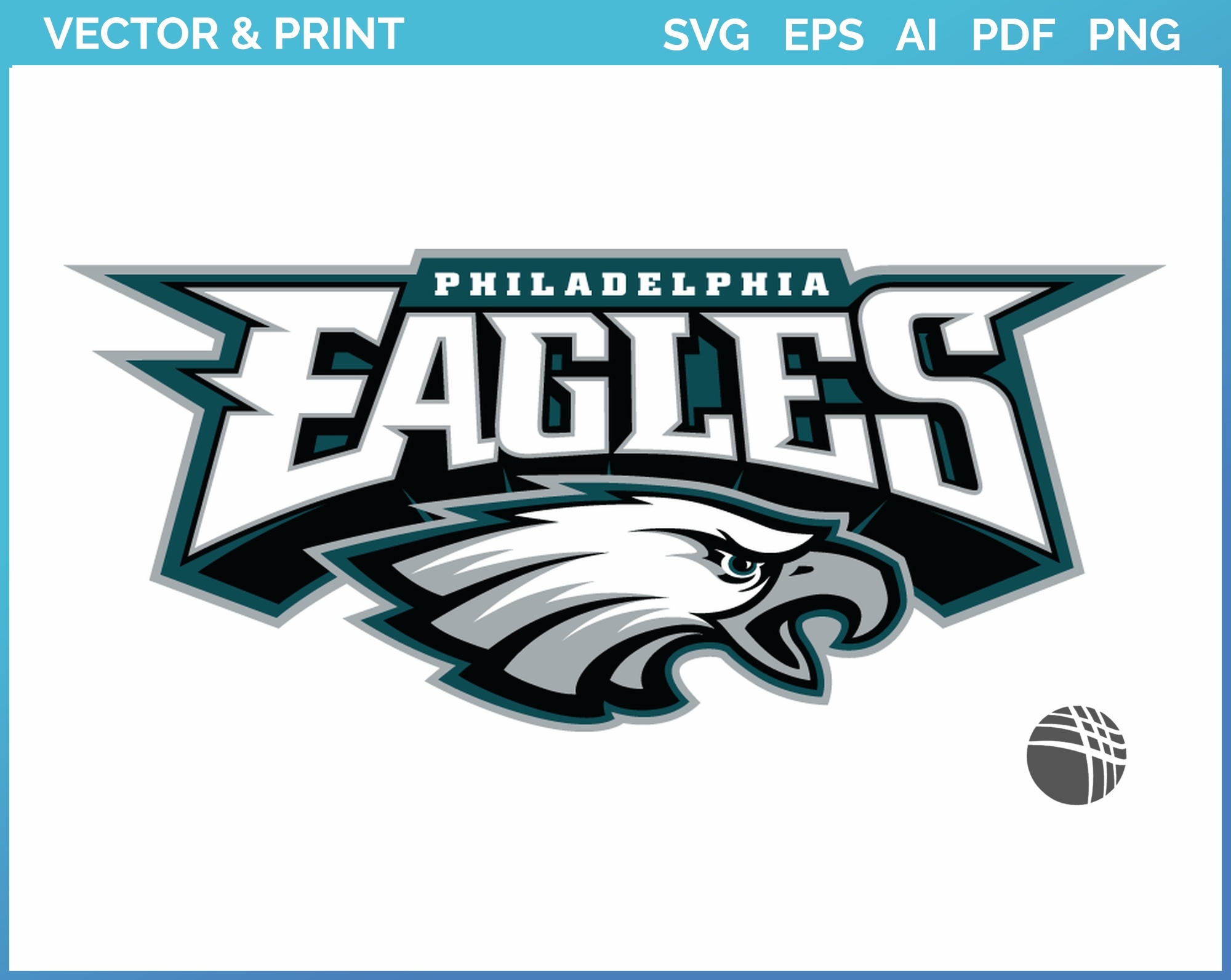 Philadelphia Eagles Alternate Logo 1996 Football Sports Vector SVG Logo In 5 Formats