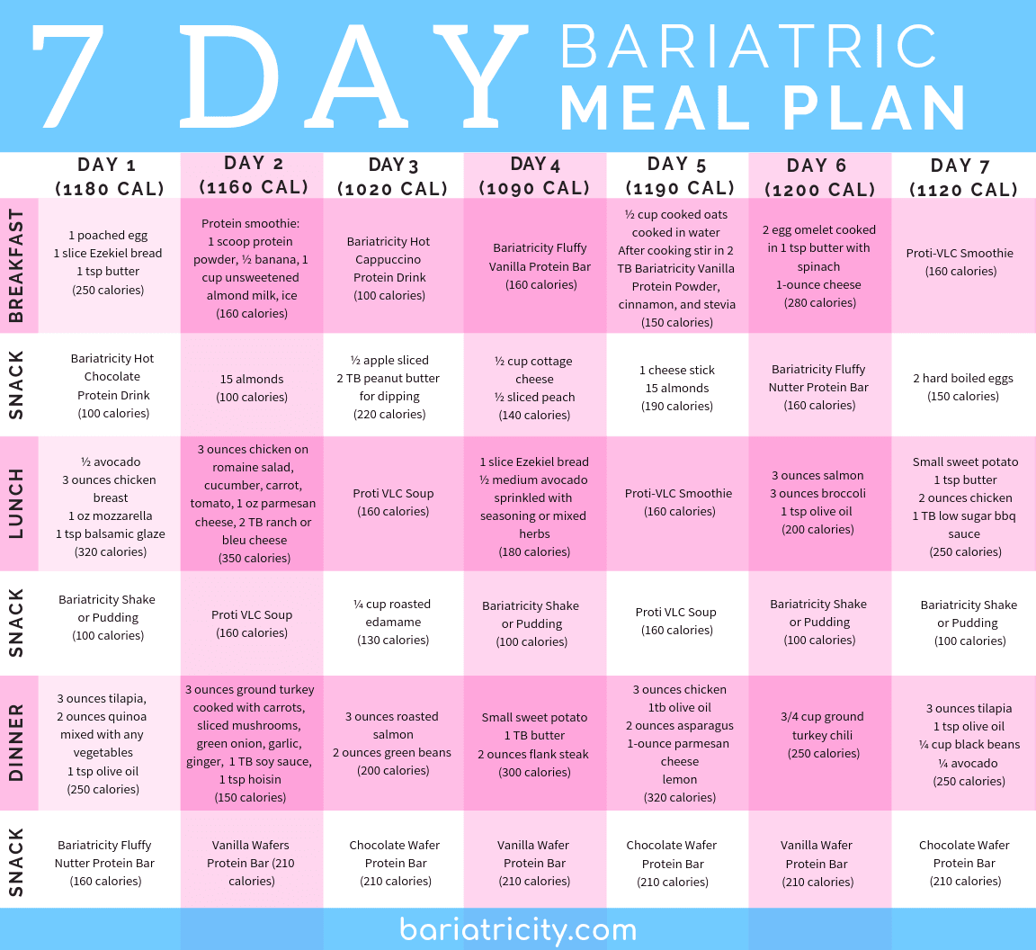 Post Bariatric Meal Plan