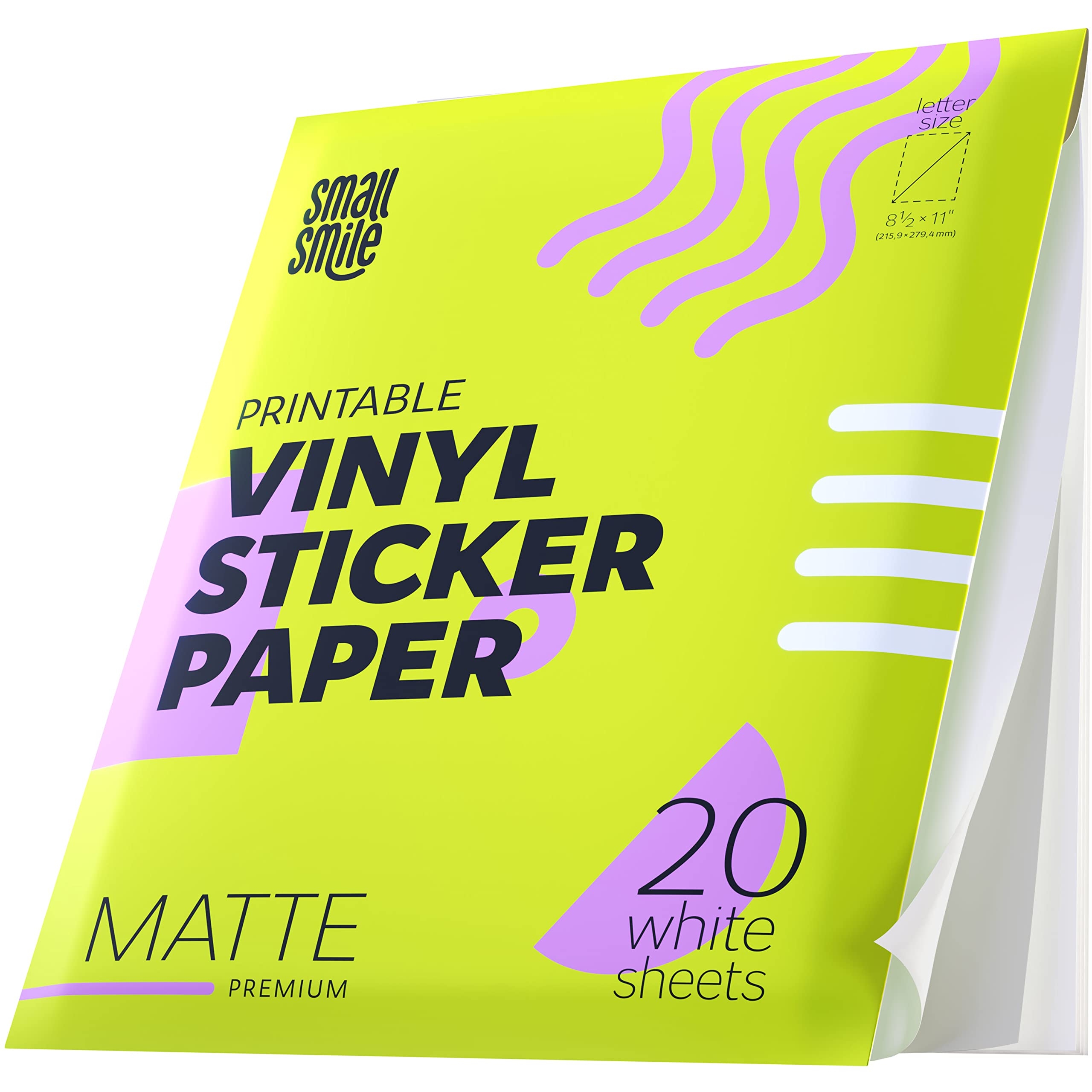 Premium Printable Vinyl Sticker Paper For Inkjet Printer And Laser 20 White EBay Premium Printable Vinyl Sticker Paper For Inkjet Printer And Laser 20 White EBay