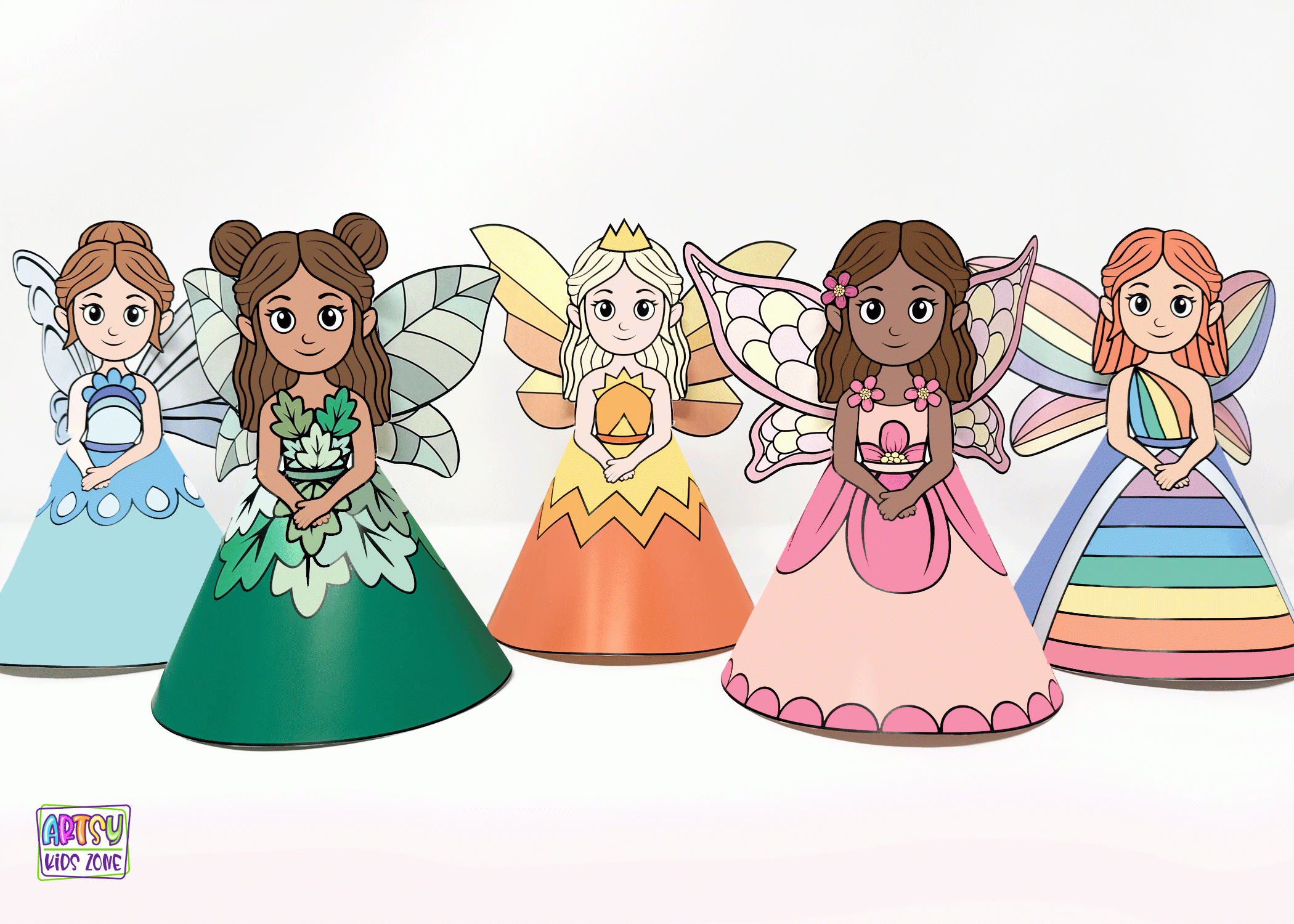 Printable 3D Fairy Paper Dolls Full Color DIY Craft For Kids Artsykidszone Printable 3D Fairy Paper Dolls Full Color DIY Craft For Kids Artsykidszone