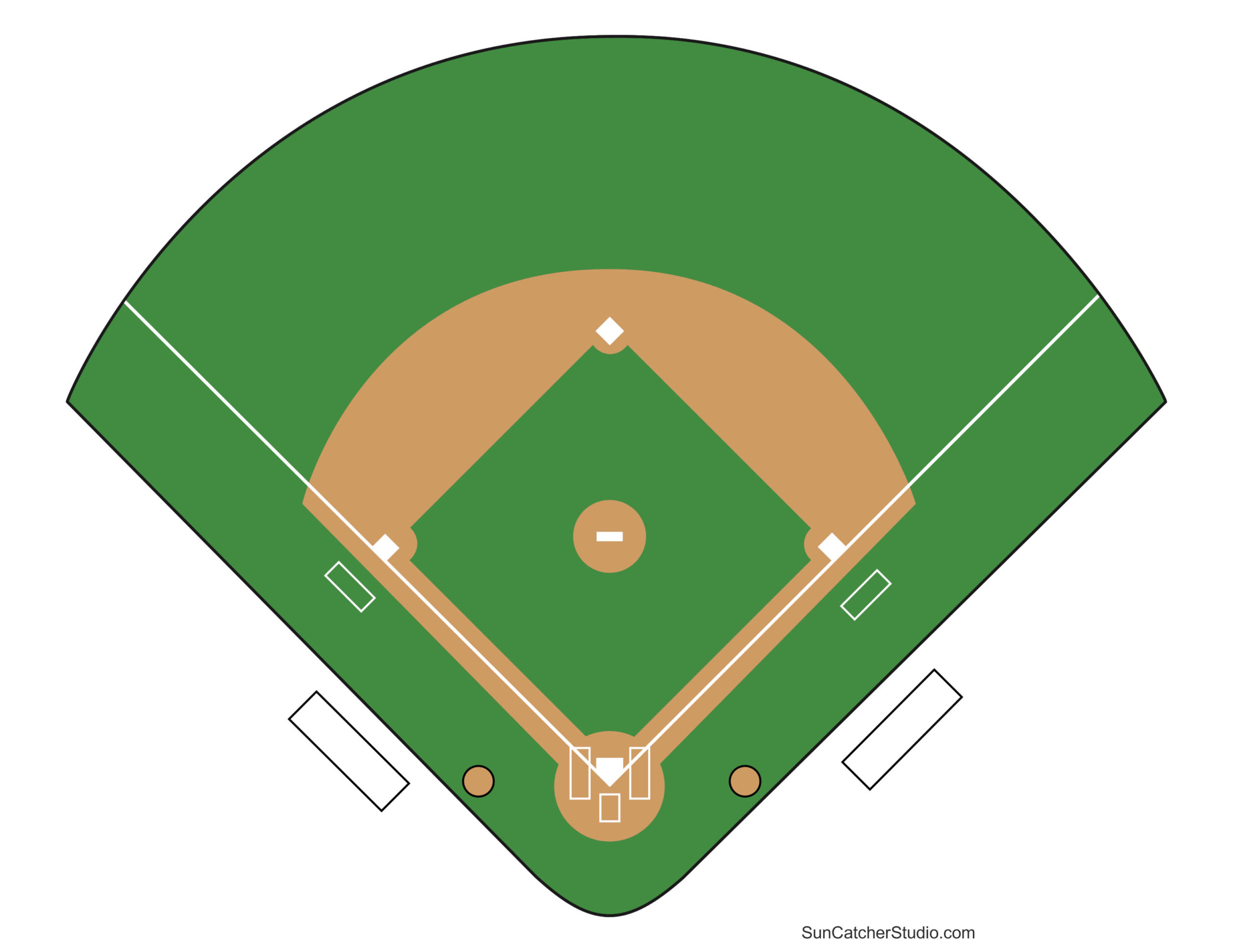 Printable Baseball Field Diagram Softball Diamond Templates Free Printables Lettering SVG Files Tools Apps