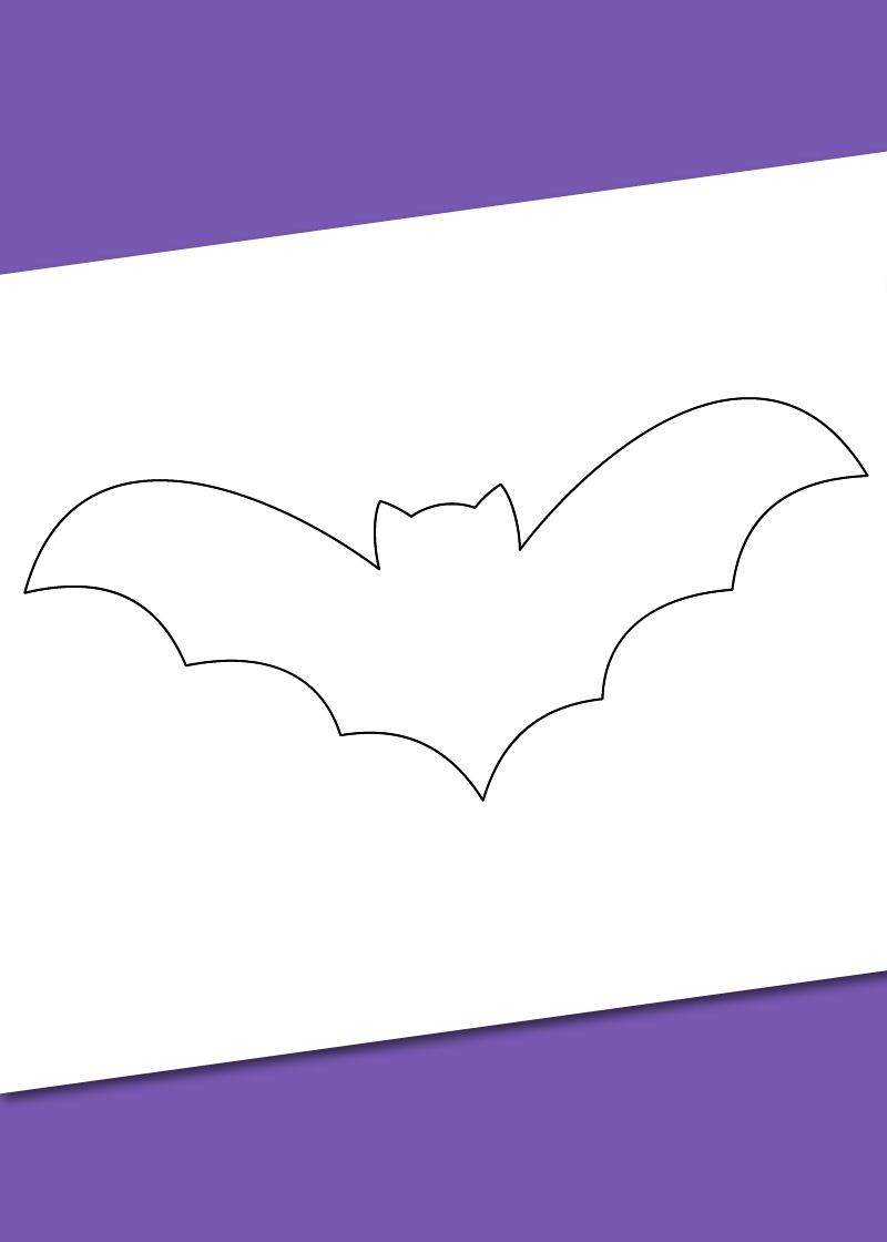 Printable Bat Templates In Different Sizes Chevron Lemon