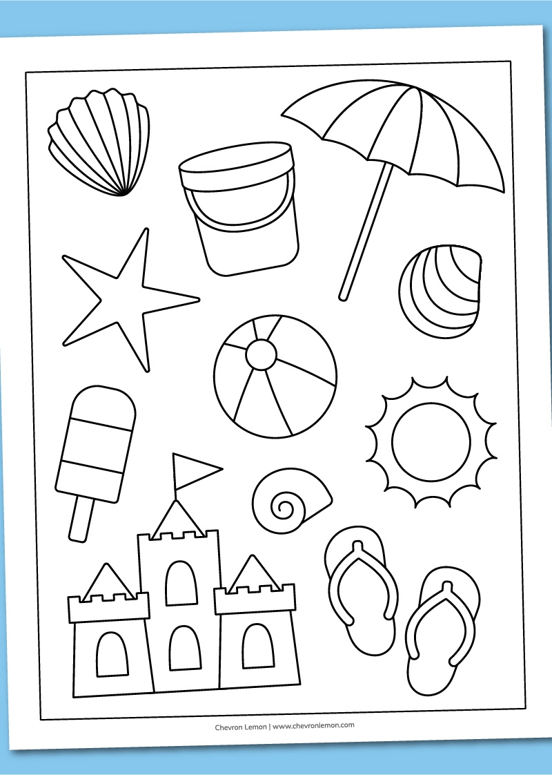 beach coloring sheets printable beach coloring sheets printable