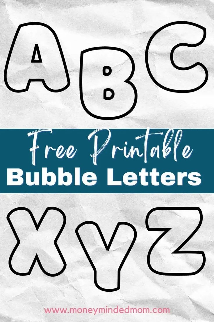 Printable Bubble Alphabet Letters Printable Bubble Alphabet Letters